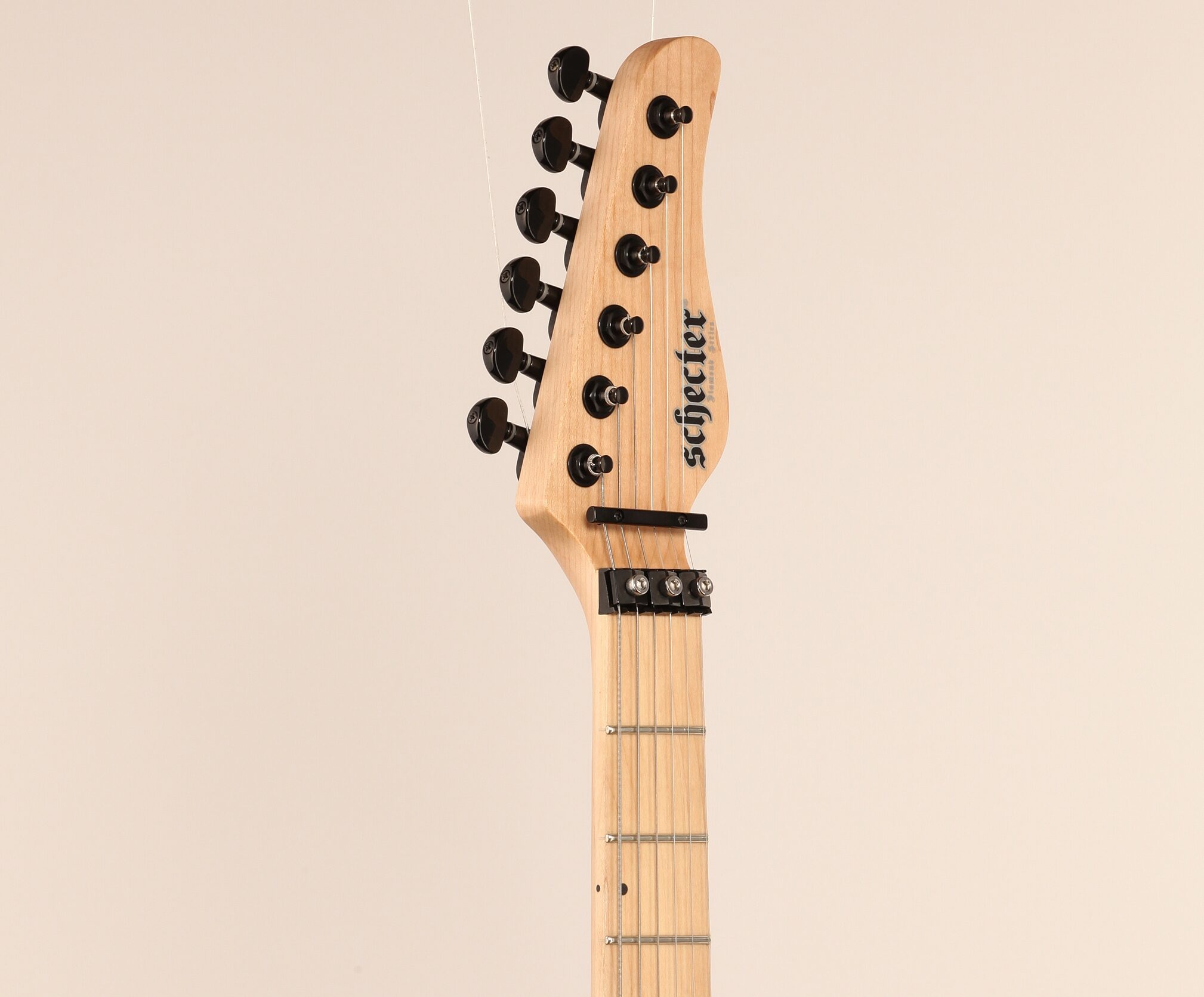 Schecter Sun Valley Super Shredder FR S Electric Guitar, Satin Black, Headstock Left Front