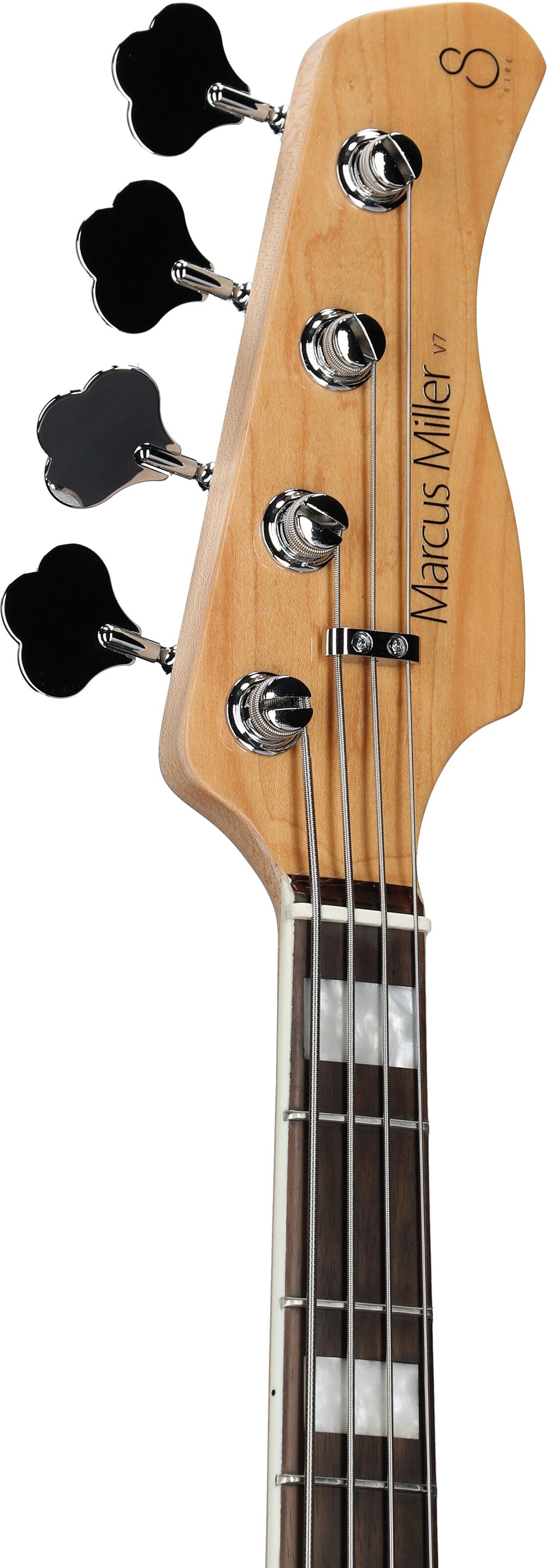Sire Marcus Miller V7 Electric Bass, 4-String, Tobacco Sunburst, Headstock Left Front