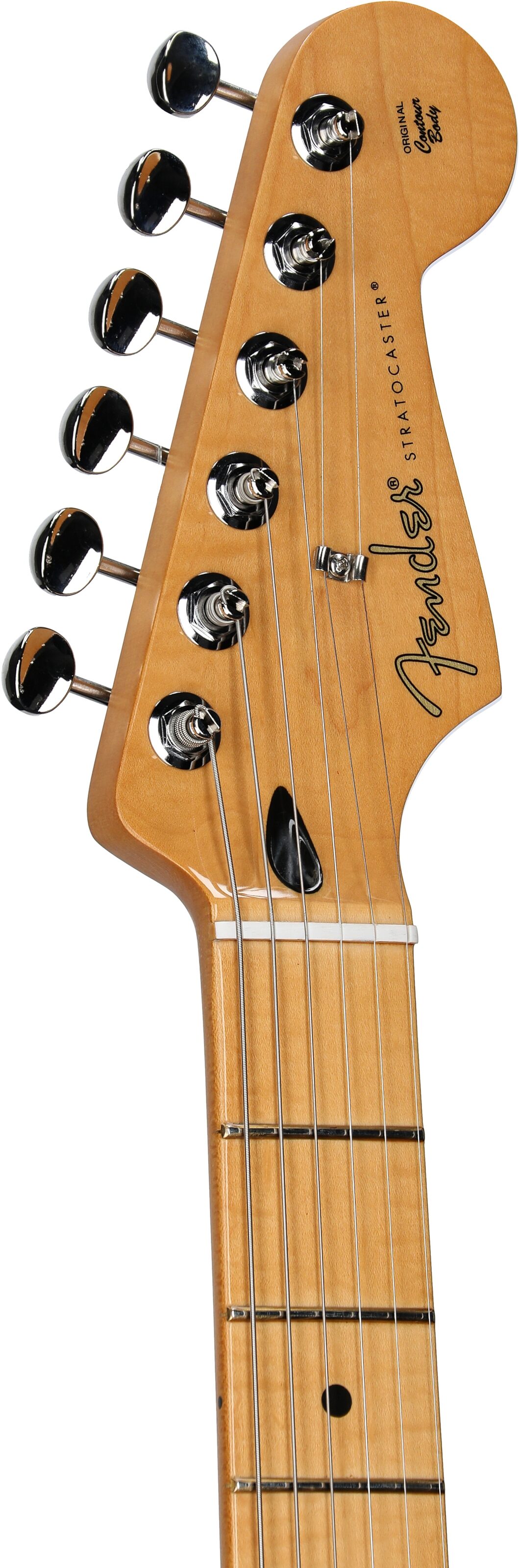 Fender Player II Stratocaster HSS Chambered Mahogany Electric Guitar, Mocha Burst, Headstock Left Front