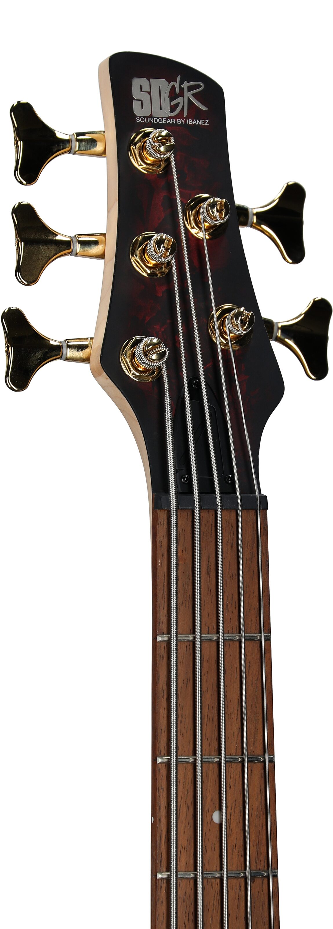 Ibanez SR305EDX Electric Bass Guitar, Wine Red Frozen Matte, Headstock Left Front