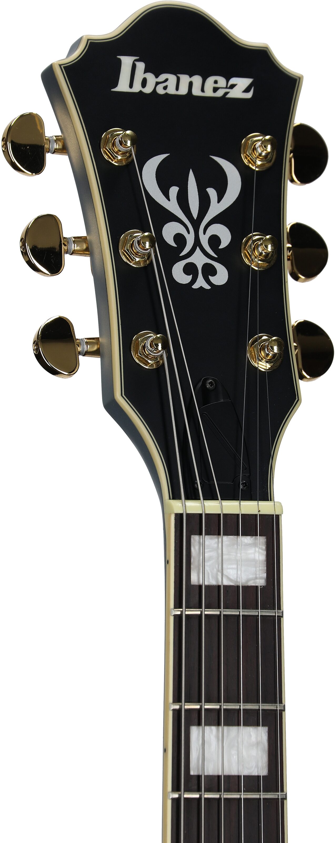 Ibanez AS73G Artcore Semi-Hollowbody Electric Guitar, Moonstone Silver Flat, Headstock Left Front