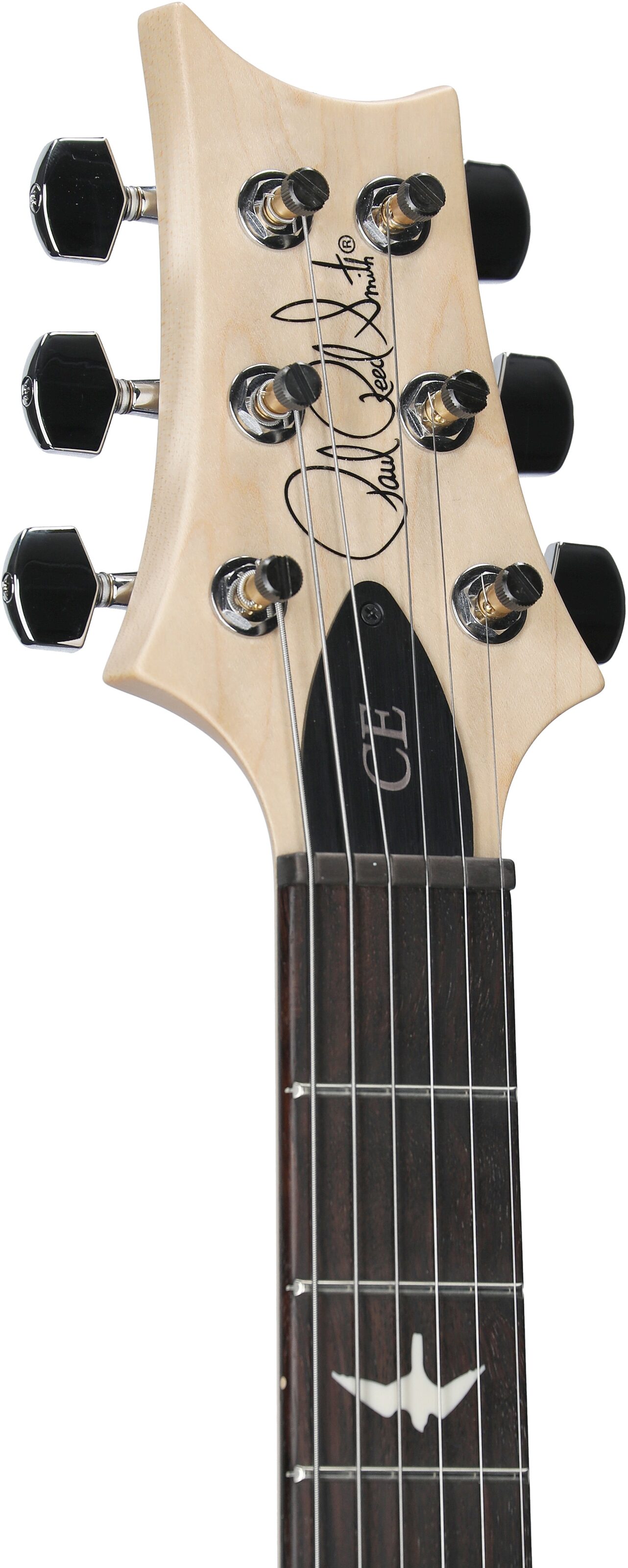 PRS Paul Reed Smith CE24 Electric Guitar (with Gig Bag), Fire Red Wraparound Smokeburst, Headstock Left Front
