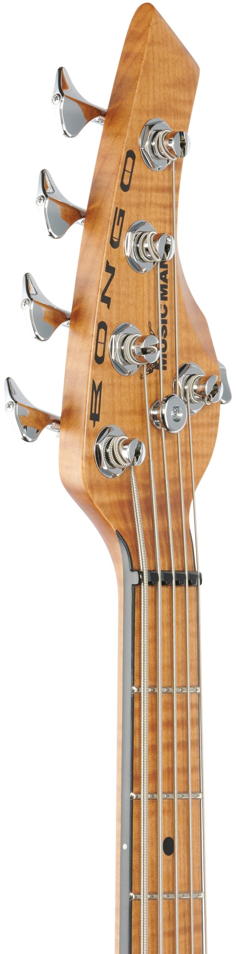 Ernie Ball Music Man BFR Bongo 5HH Electric Bass, 5-String (with Case), Headstock Left Front