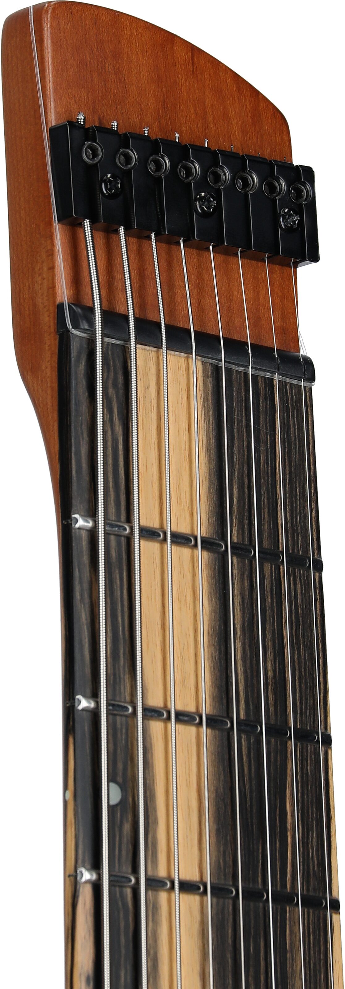 Legator Ghost G8FOD Multi-Scale Guitar (with Gig Bag), Jupiter Burst, Headstock Left Front