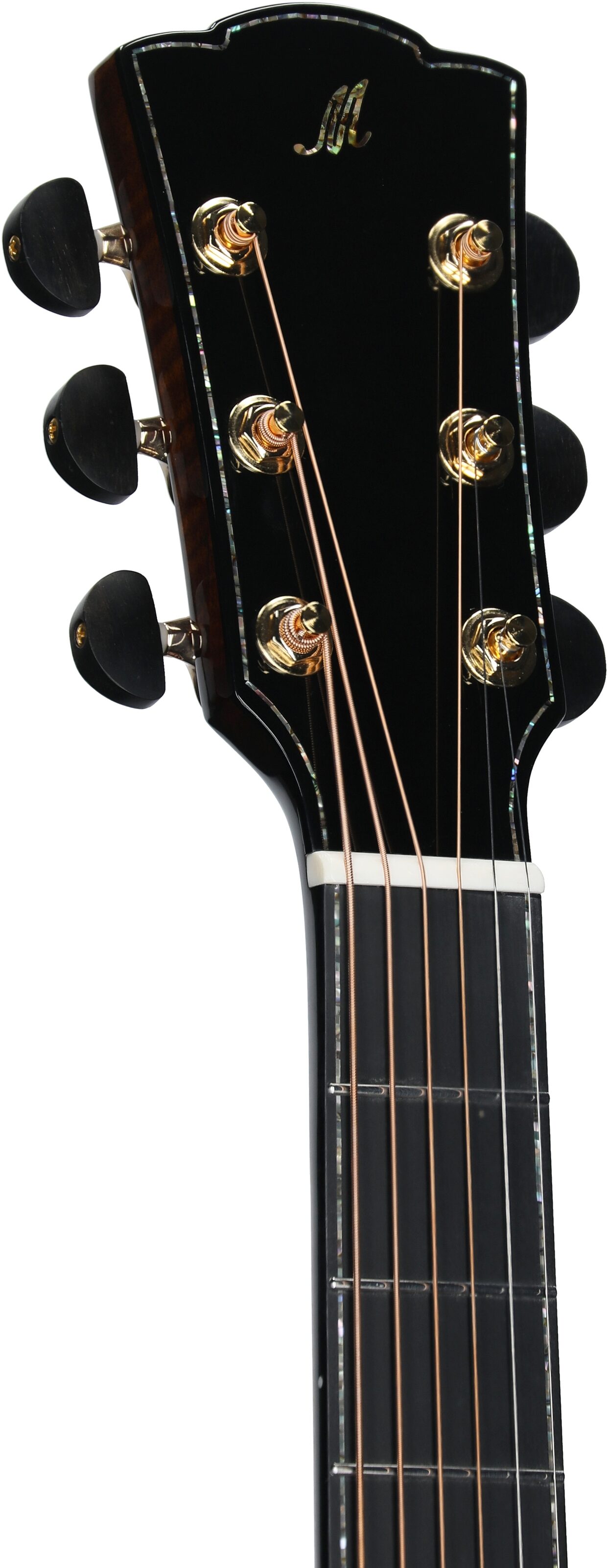 Merida Gloria V Grand Auditorium Acoustic-Electric Guitar (with Gig Bag), New, Headstock Left Front