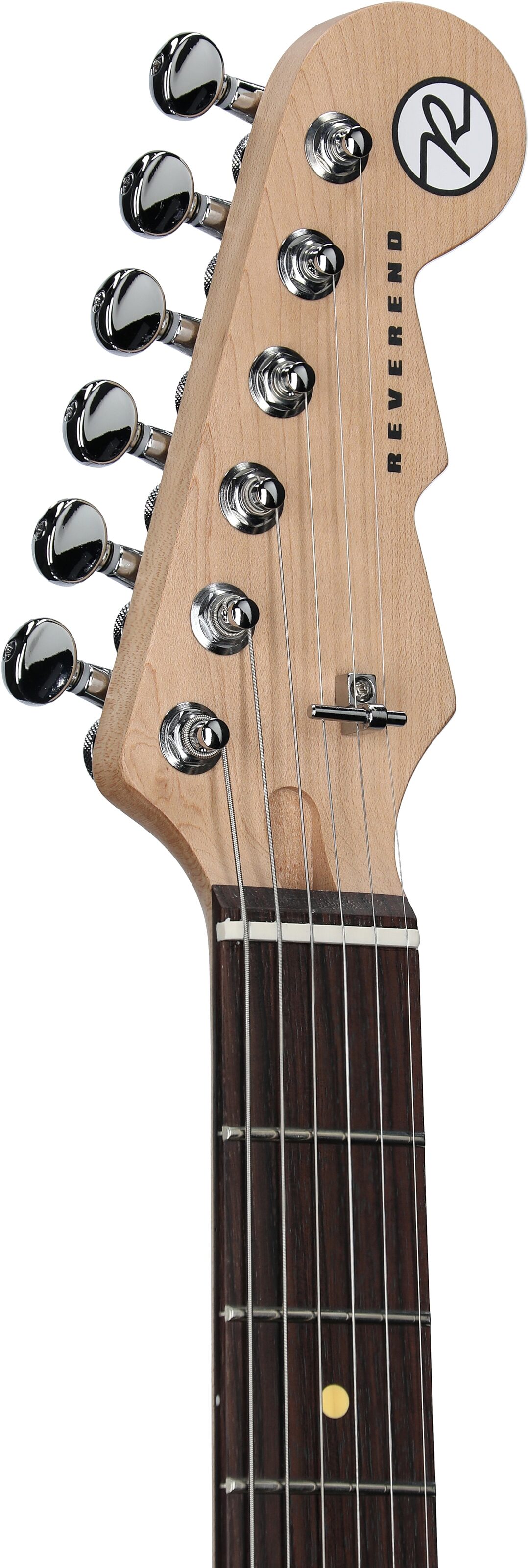 Reverend Double Agent OG Electric Guitar, Chronic Blue Burst, Rosewood Fretboard, Headstock Left Front