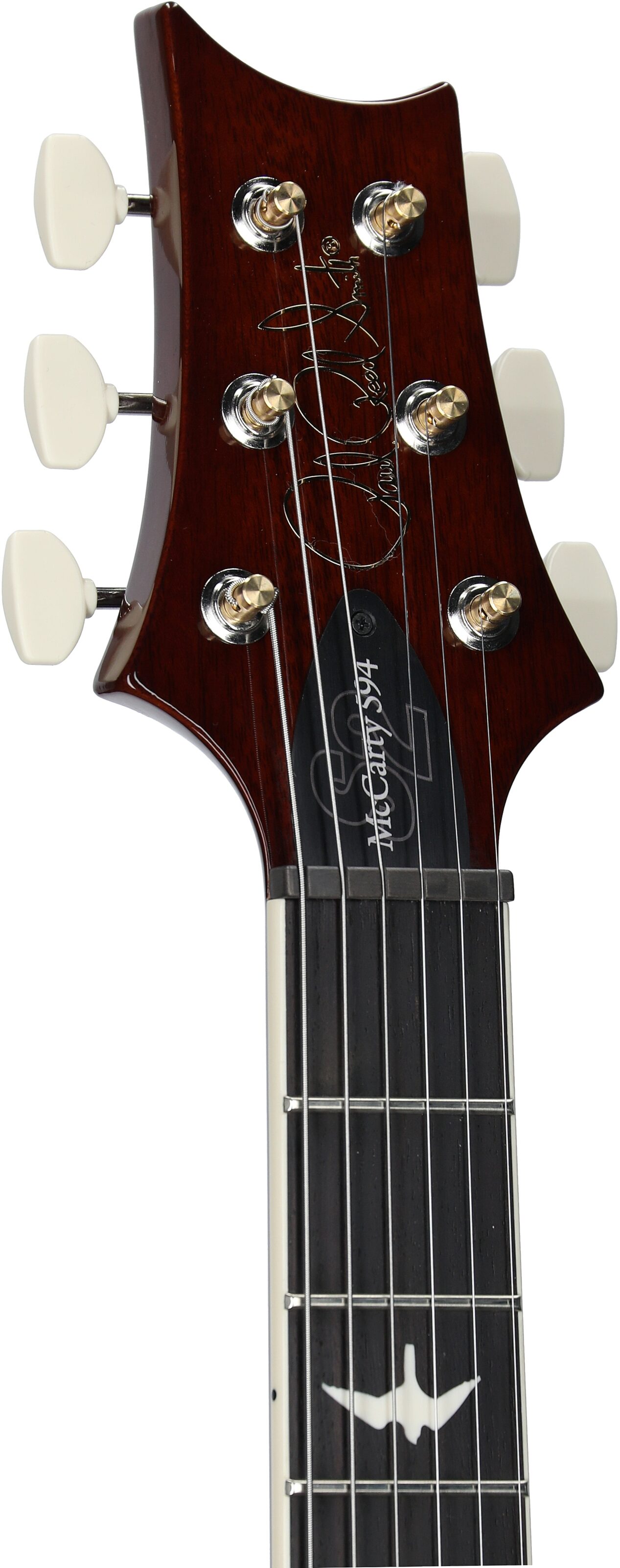 PRS Paul Reed Smith S2 McCarty 594 Electric Guitar (with Gig Bag), Honey Gold Burst, Headstock Left Front