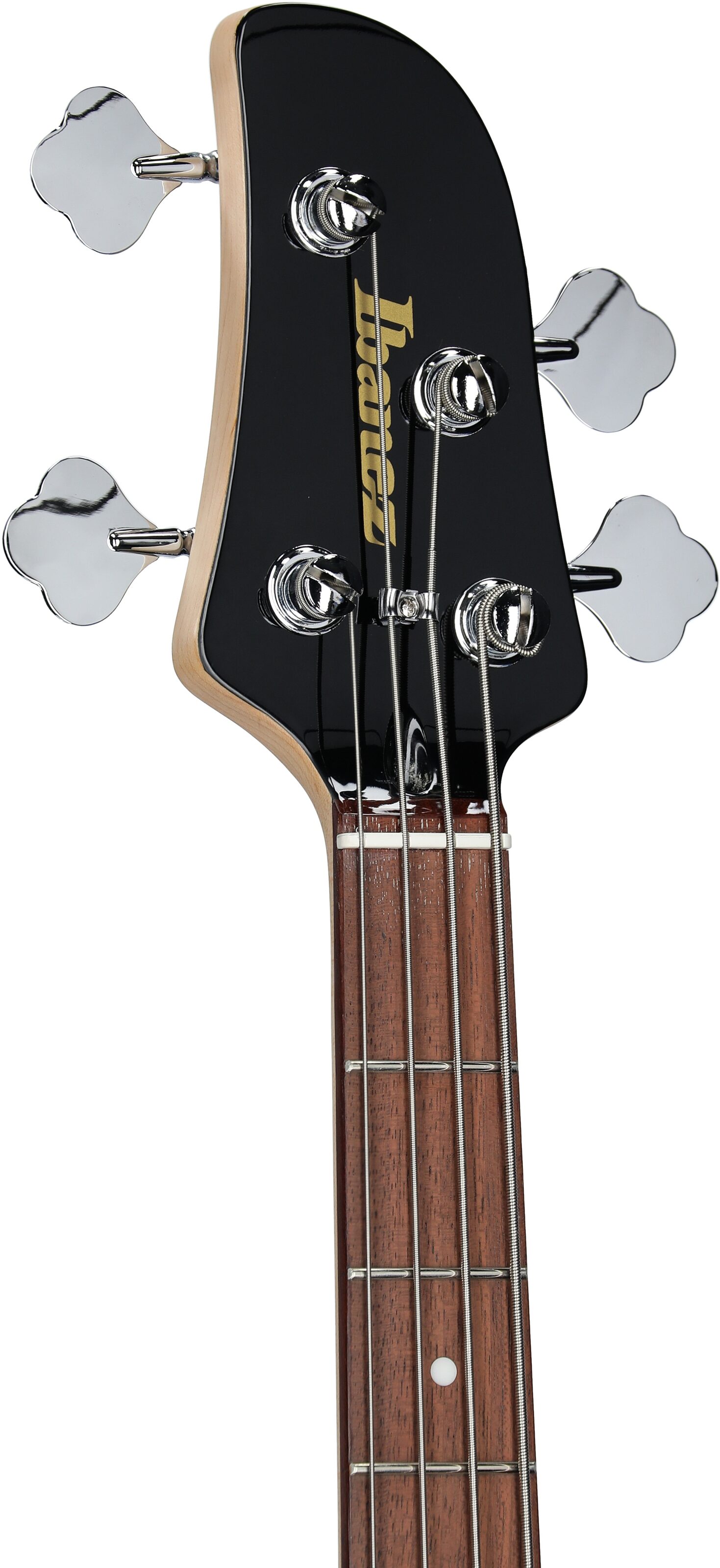 Ibanez Talman TMB100 Electric Bass, Left-Handed, Black, Headstock Left Front