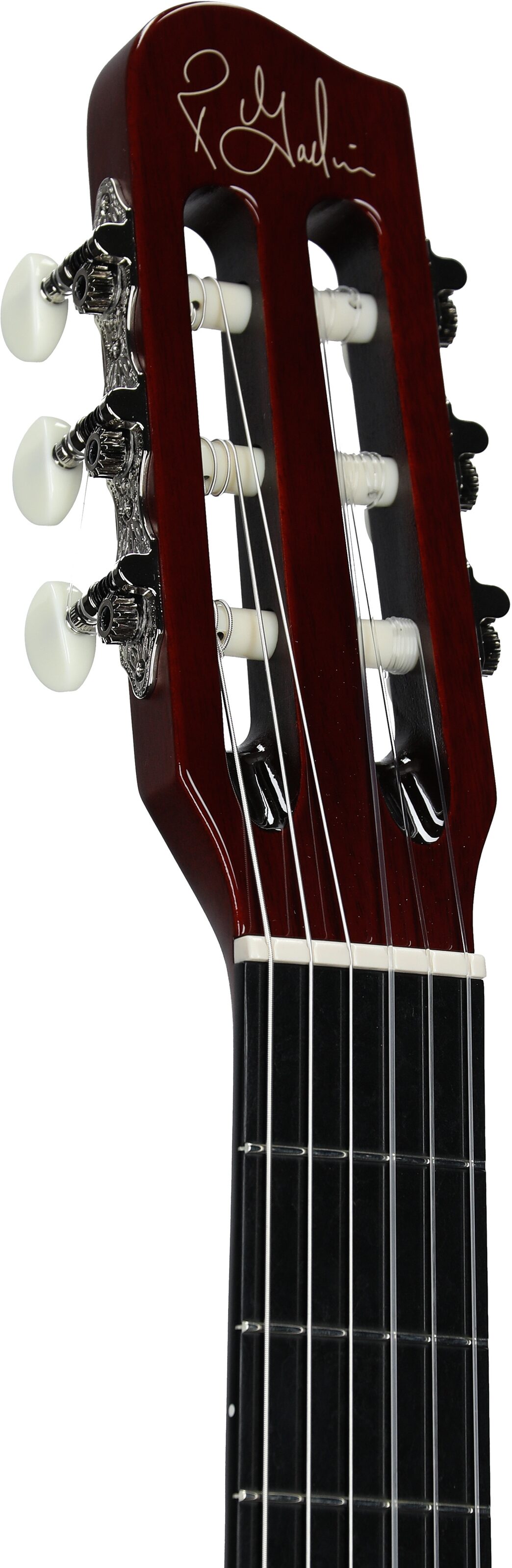Godin Multiac Grand Concert Classical Acoustic-Electric Guitar (with Gig Bag), Natural, Headstock Left Front