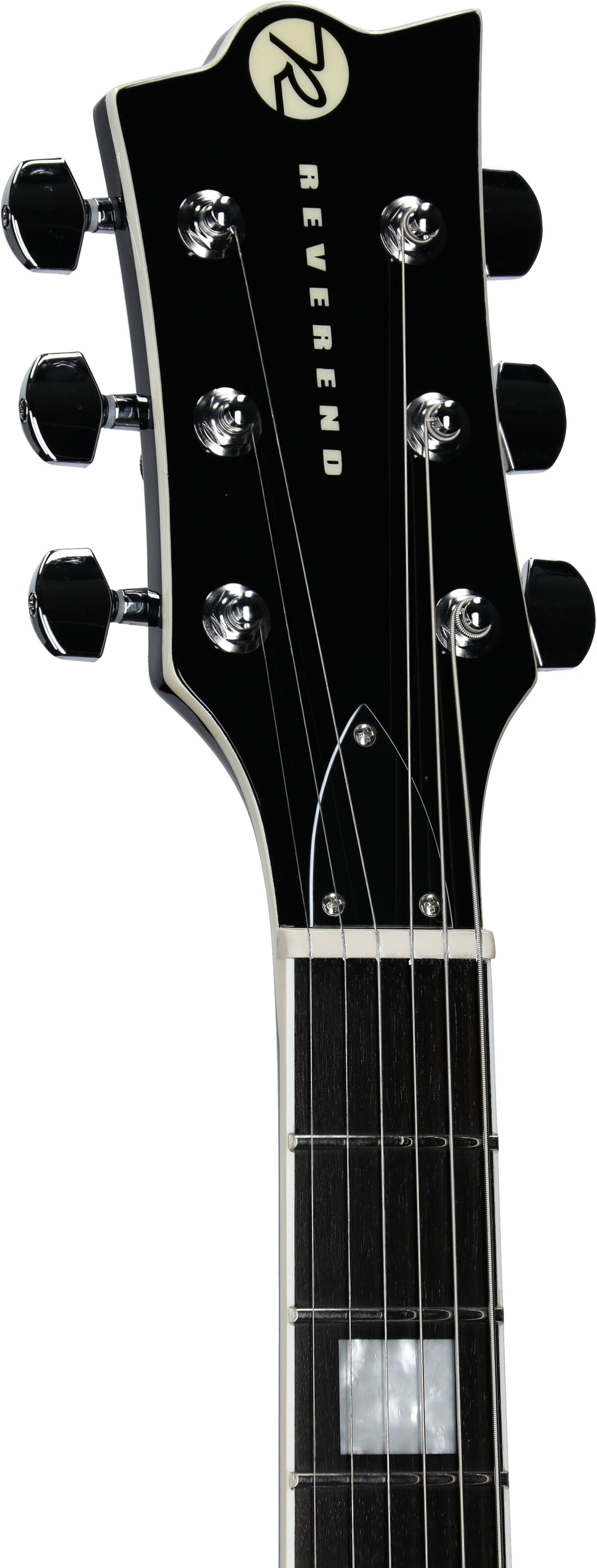 Reverend Sensei RA Electric Guitar, Left-Handed, Periwinkle Burst, Headstock Left Front