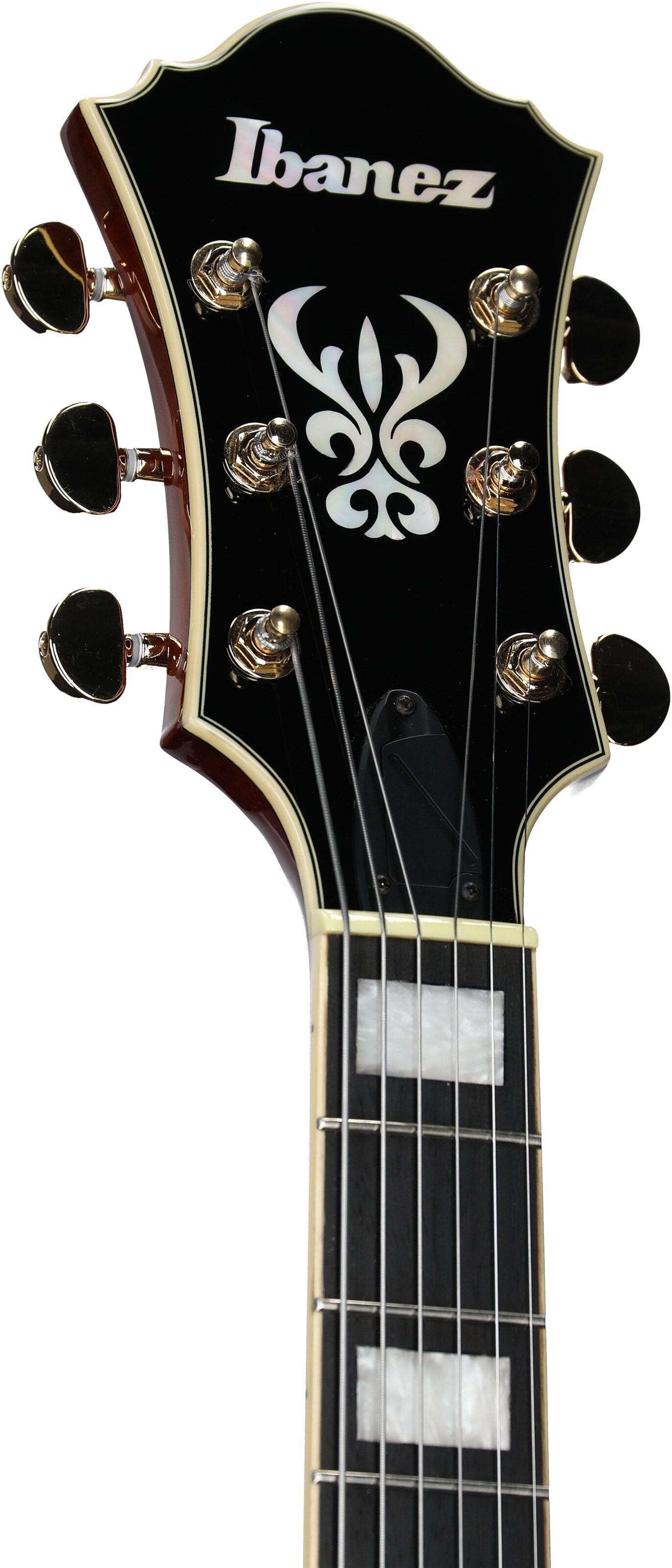 Ibanez Artcore Expressionist AF95 Electric Guitar, Dark Amber, Open Box (Very Good), Headstock Left Front