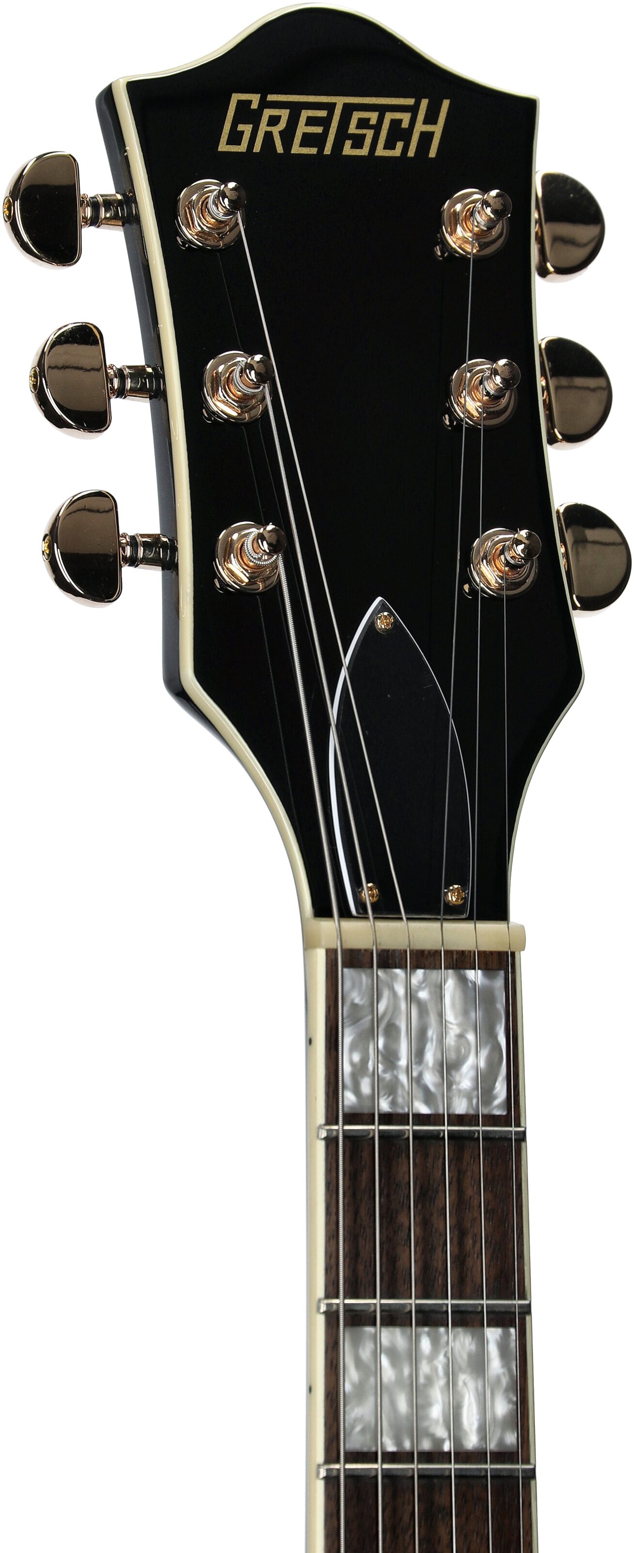 Gretsch G2420T Streamliner HB Electric Guitar with Bigsby Tremolo, Cadillac Green, Headstock Left Front