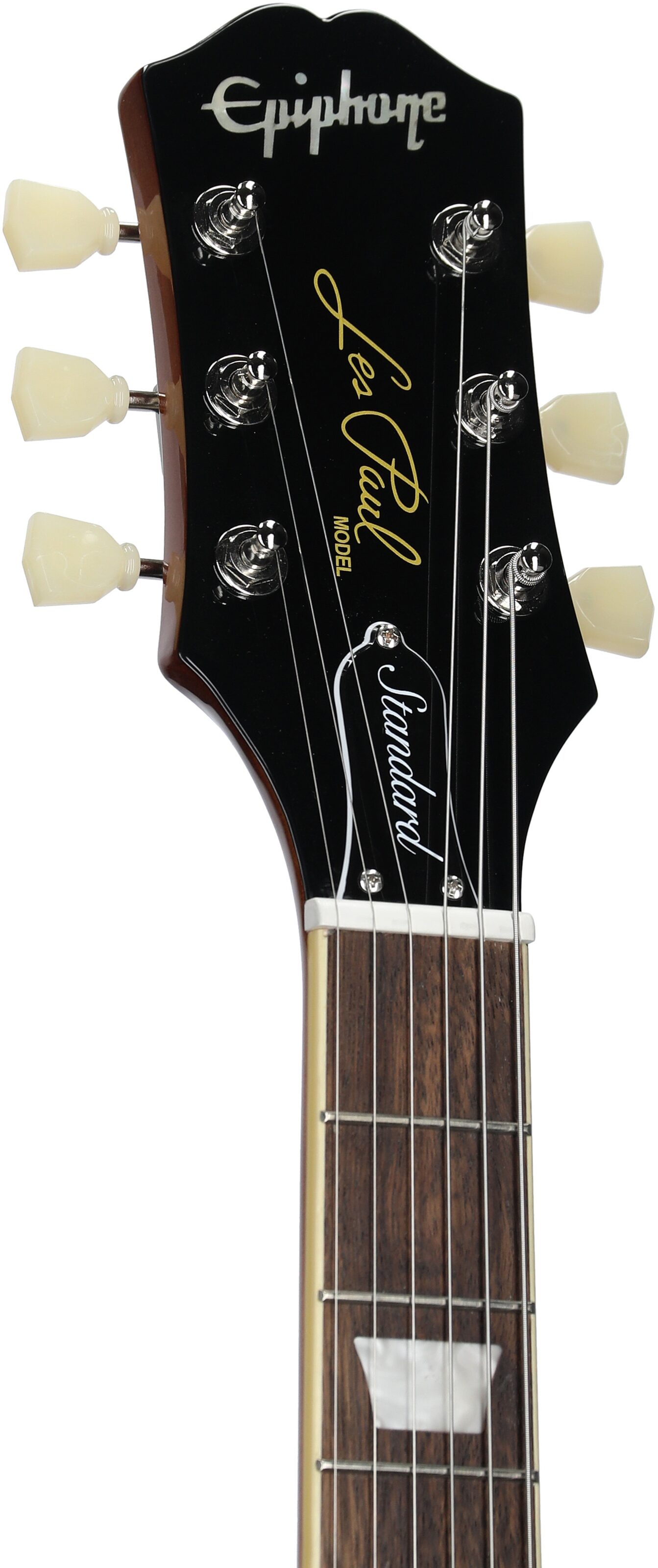 Epiphone Les Paul Standard 50s Electric Guitar, Left-Handed, Metallic Gold, Headstock Left Front