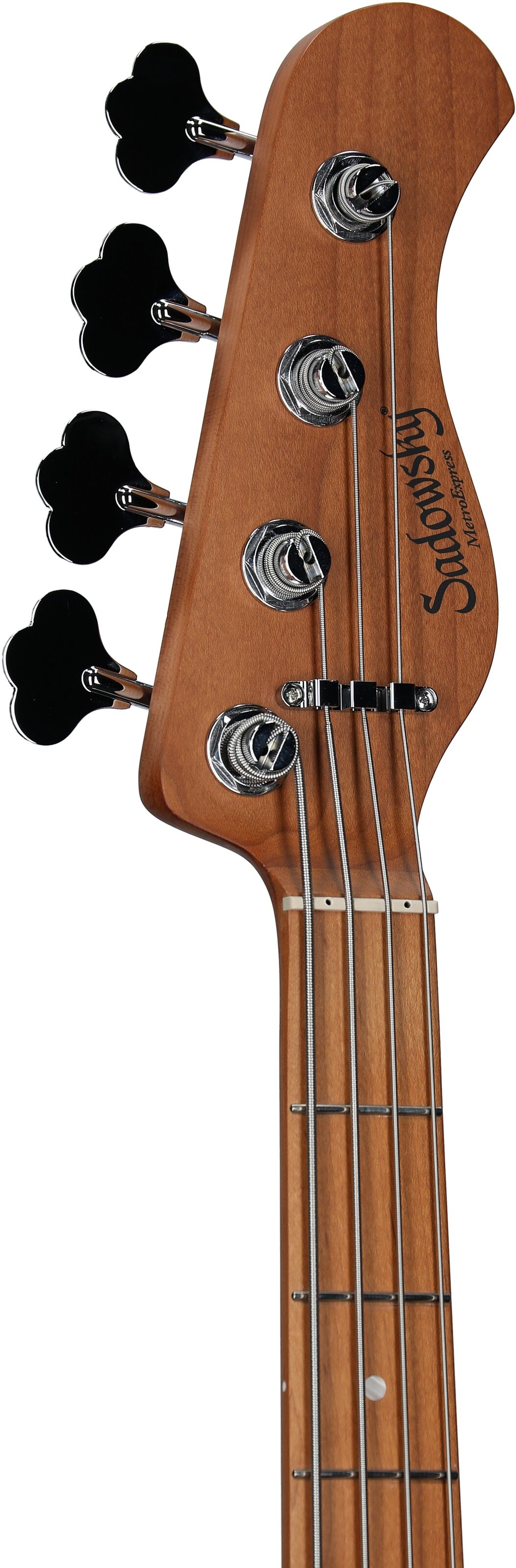 Sadowsky MetroExpress MV4 Electric Bass, with Maple Fingerboard, White, Headstock Left Front
