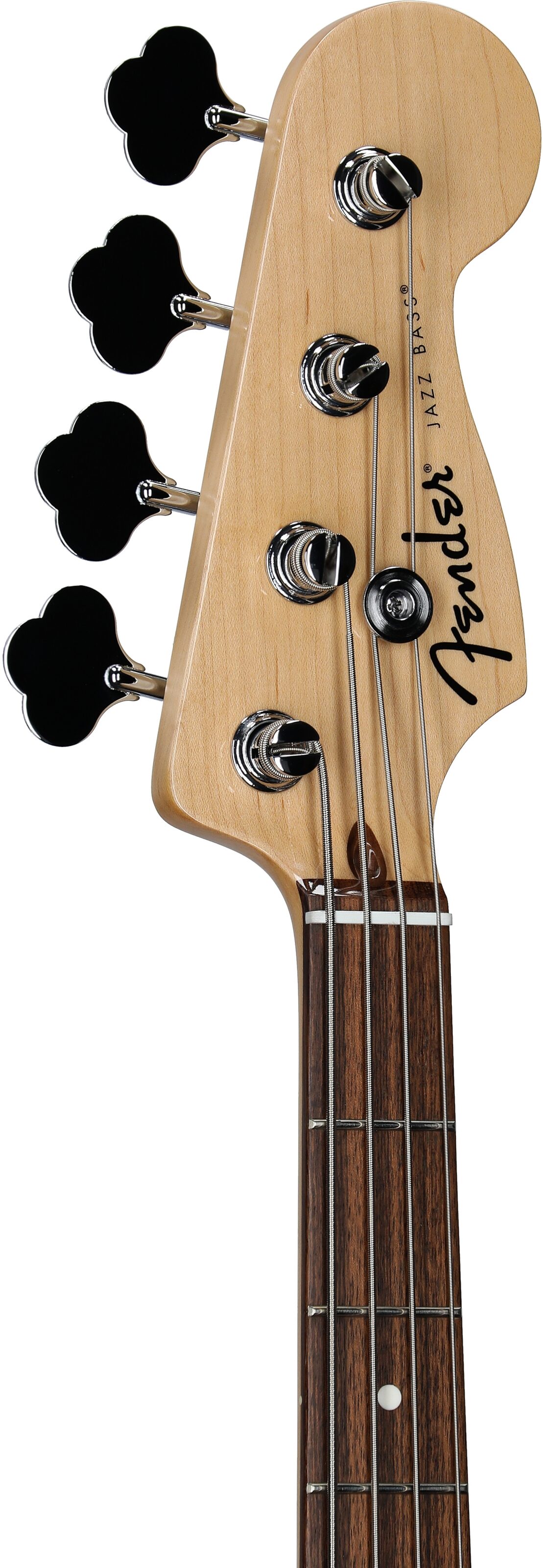 Fender Standard Jazz Bass Guitar, Laurel Fingerboard, 3-Color Sunburst, Headstock Left Front