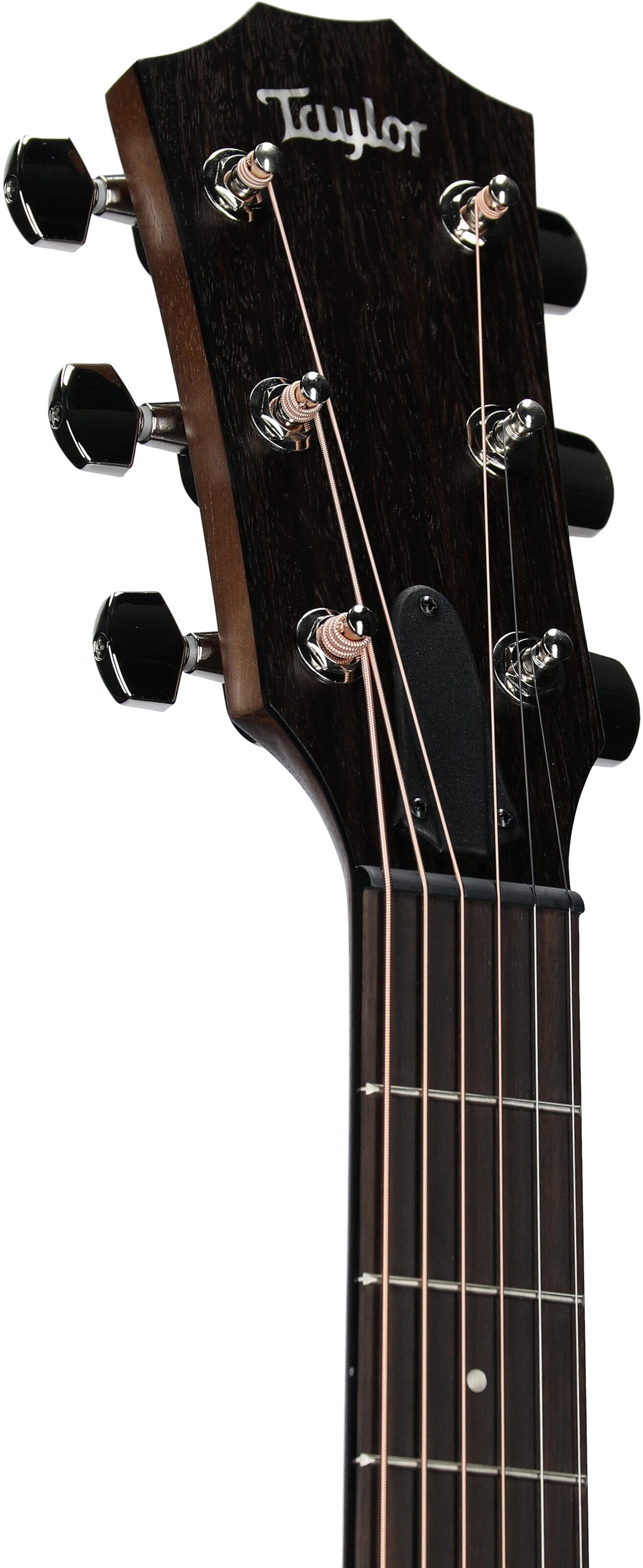 Taylor AD17 American Dream Blacktop Acoustic Guitar (with Aerocase), Blacktop, Headstock Left Front