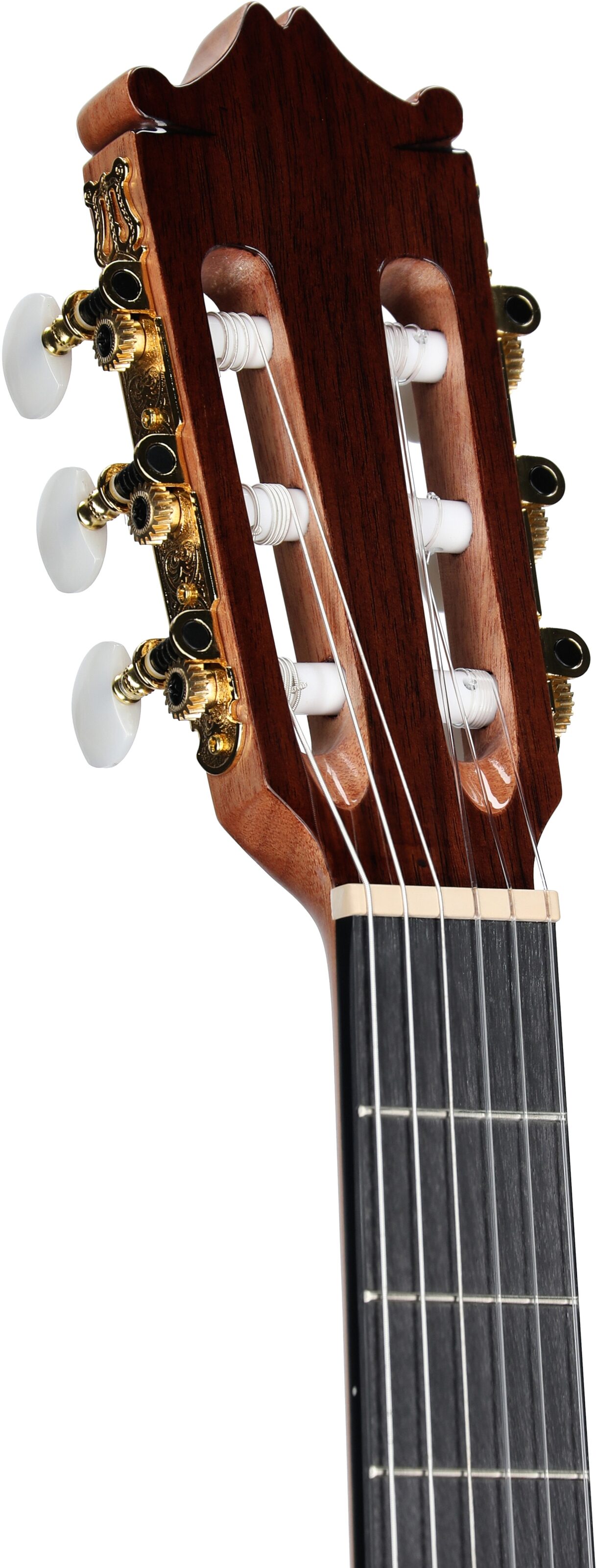 Ibanez GA34 Classical Acoustic-Electric Guitar, Natural High Gloss, Headstock Left Front