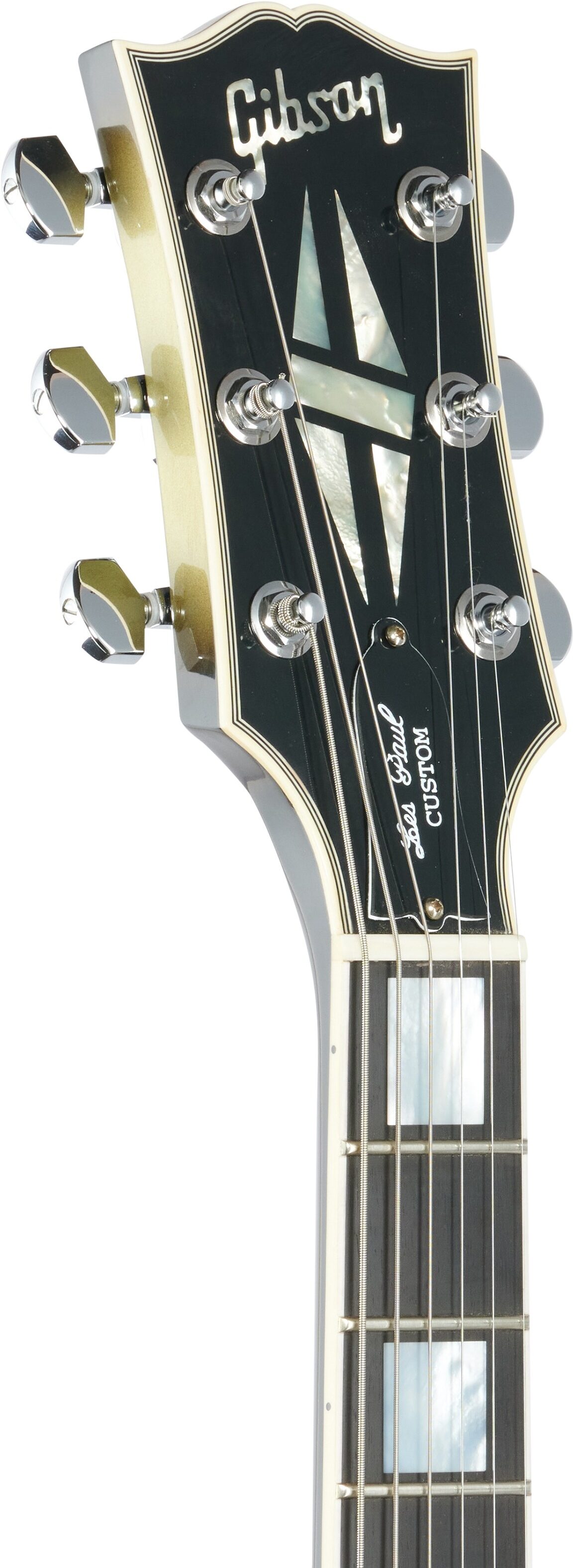 Gibson Custom Shop Adam Jones '79 Les Paul Custom VOS Electric Guitar, Headstock Left Front