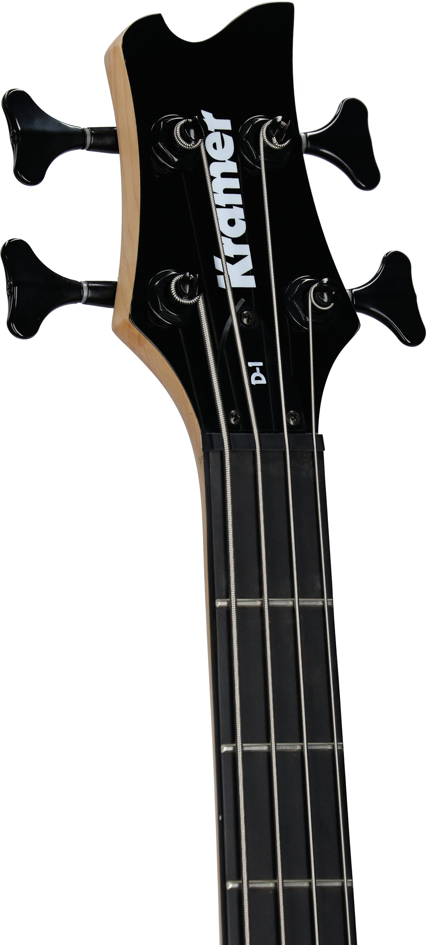 Kramer Disciple D-1 Electric Bass, Pearl White, Headstock Left Front