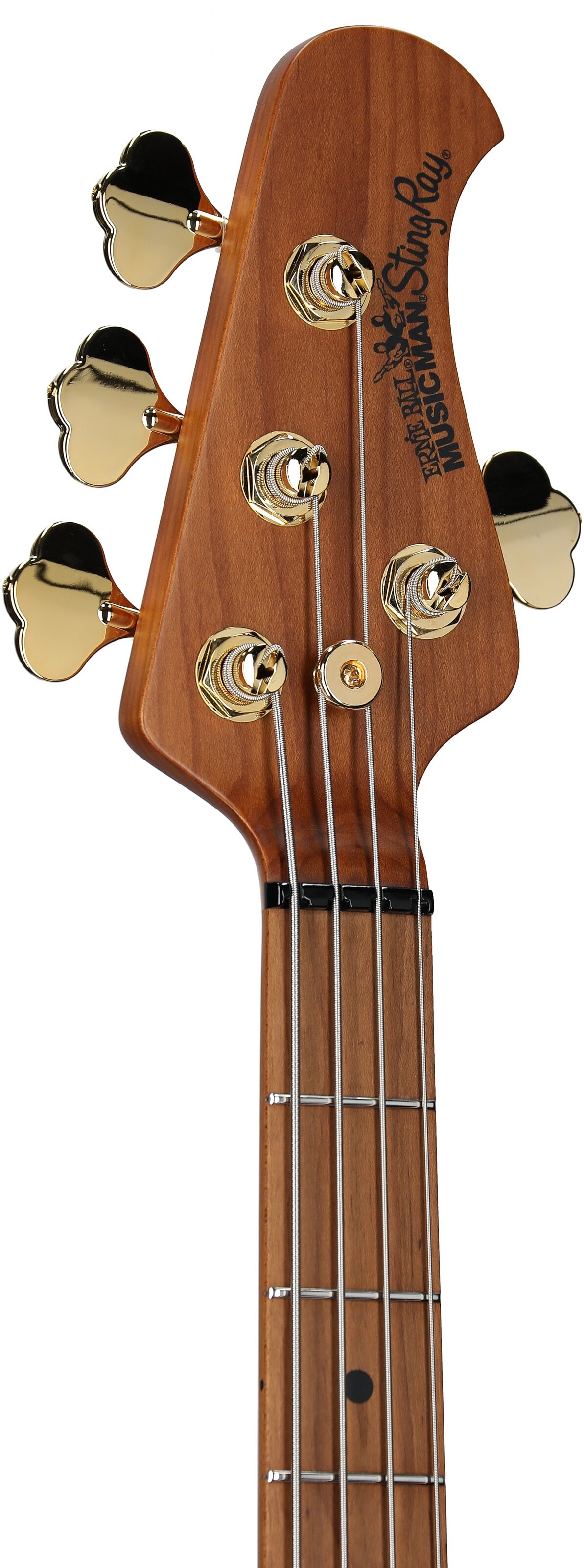 Ernie Ball Music Man StingRay Special Electric Bass (with Mono Case), Jackpot, Headstock Left Front