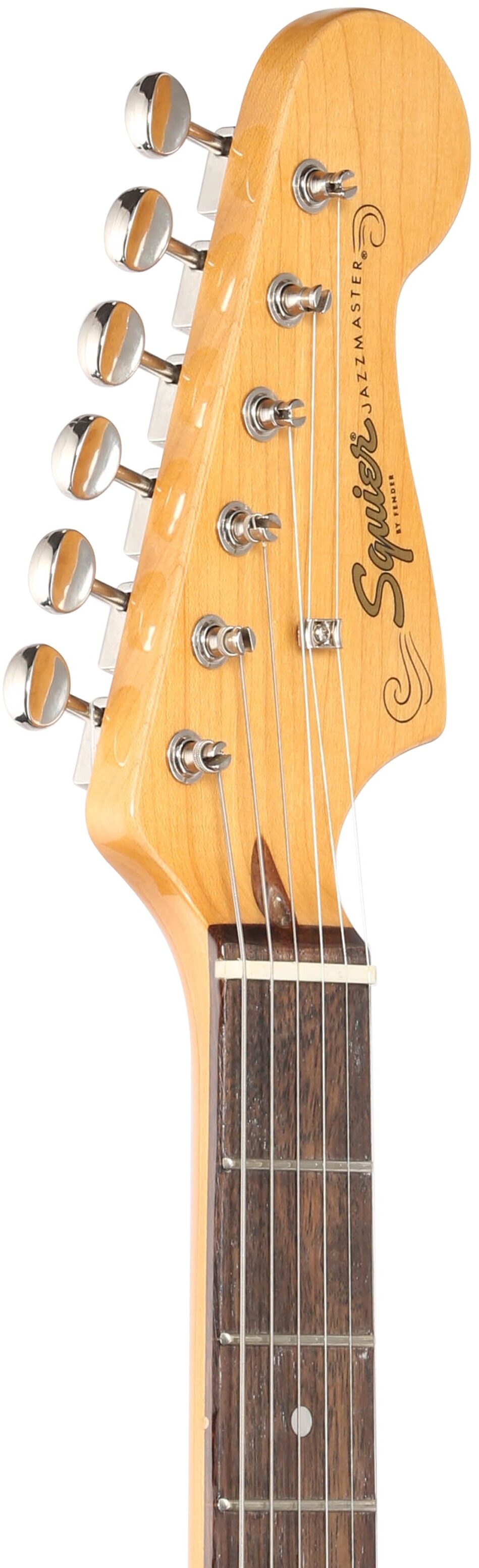 Squier Classic Vibe '60s Jazzmaster Electric Guitar, with Laurel Fingerboard, Olympic White, Headstock Left Front