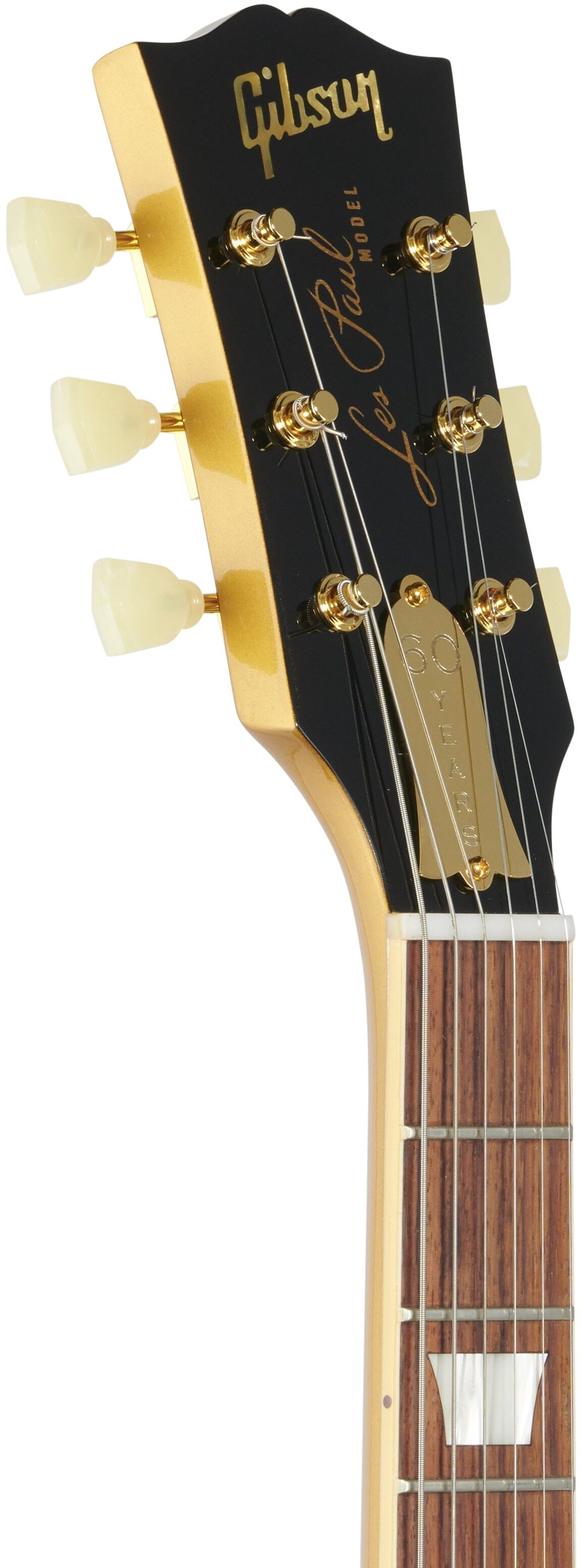 Gibson Custom Shop Limited Edition 60th Anniversary '57 Les Paul Electric Guitar (with Case), Headstock Left Front