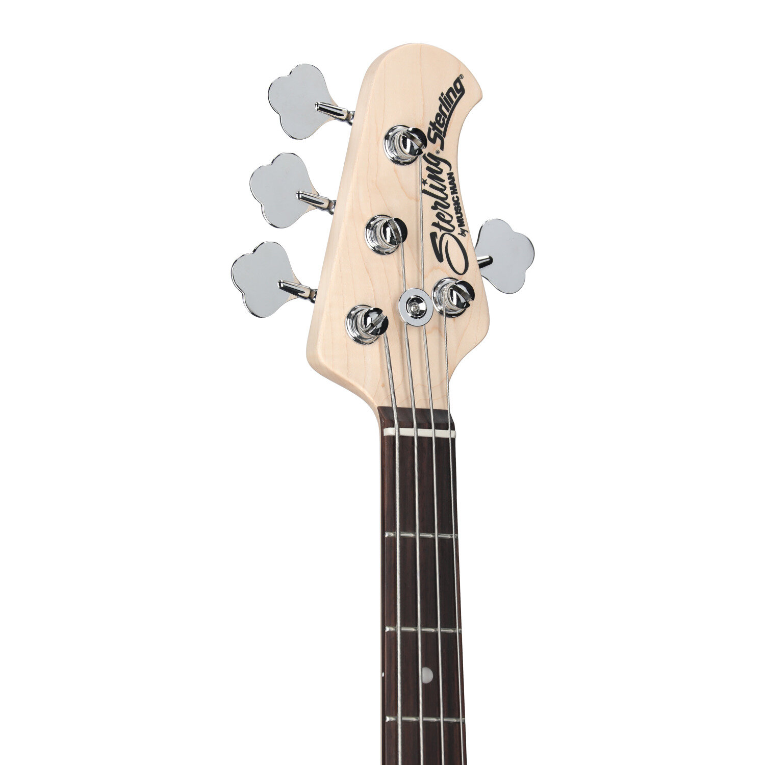 Sterling by Music Man SB14 Electric Bass, Blue Pearl, Headstock Left Front