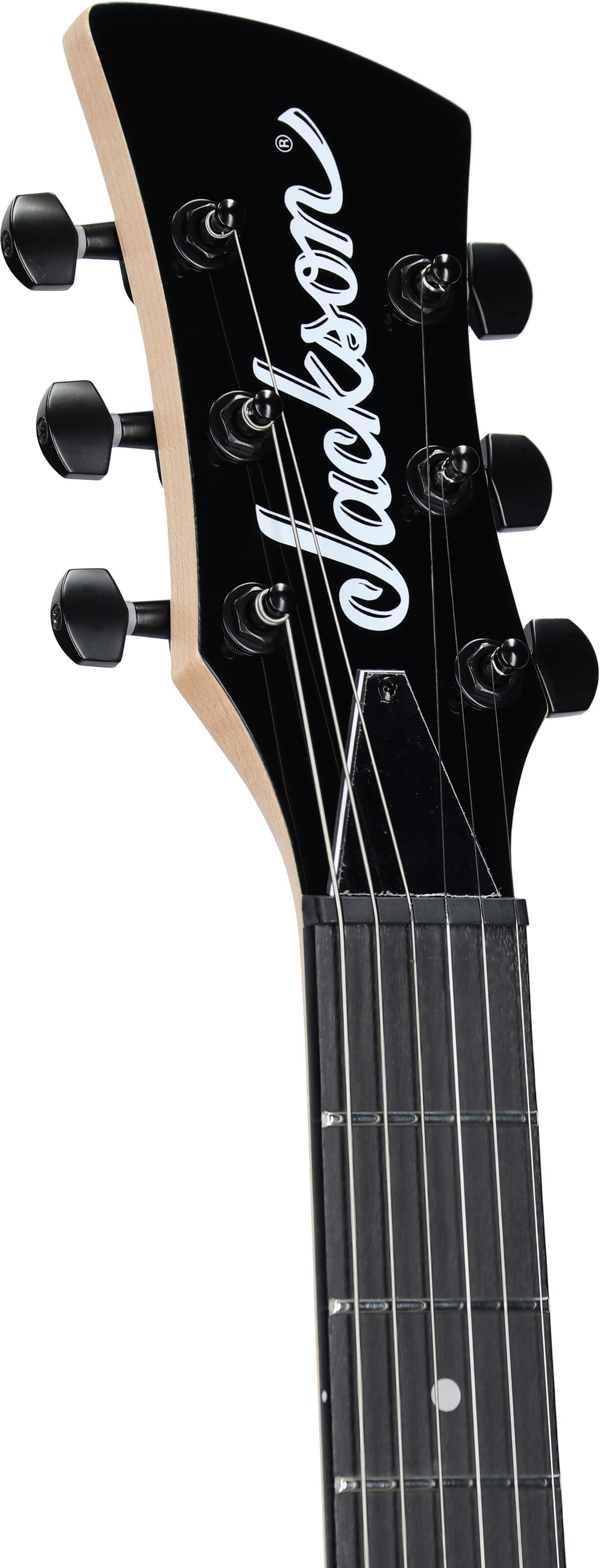 Jackson JS Series JS22 Surfcaster Electric Guitar, Snow White, Headstock Left Front