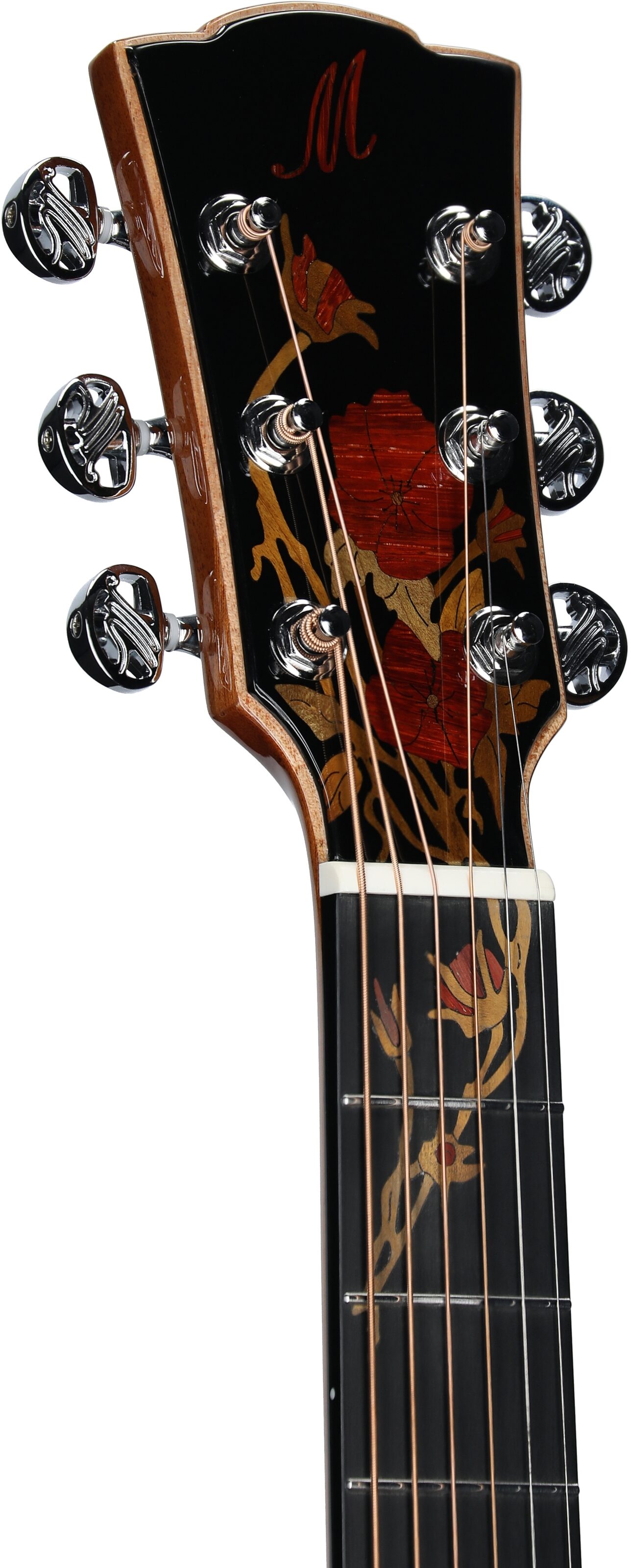 Merida Autumn Grand Auditorium Acoustic-Electric Guitar (with Gig Bag), New, Headstock Left Front