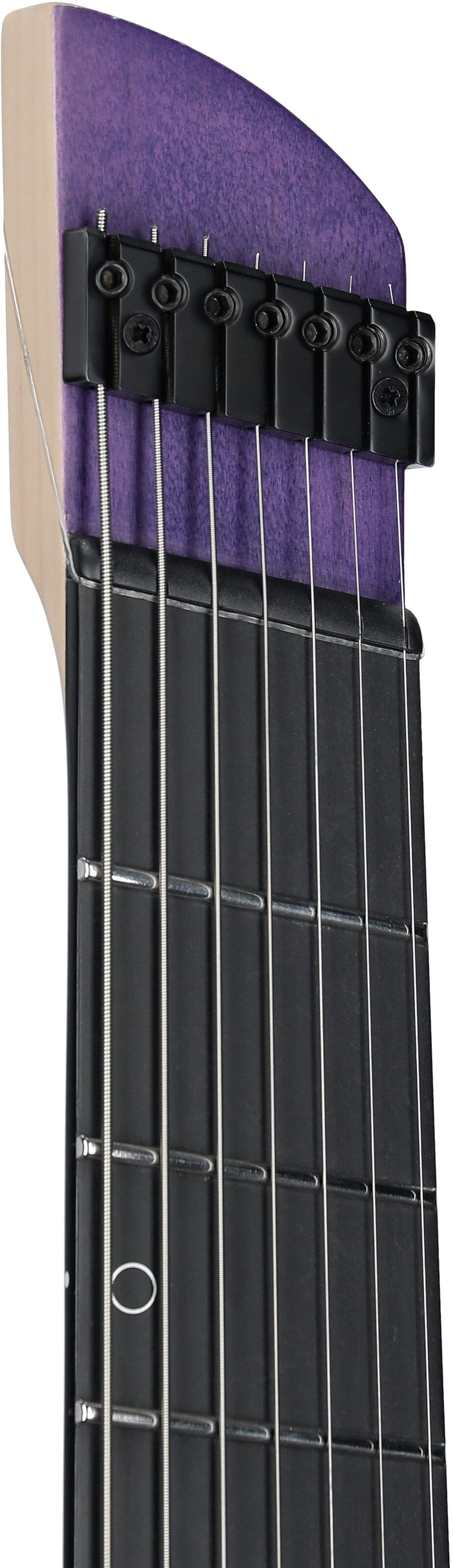 Legator Ghost 7 Super Shred Electric Guitar, Purple Flame, Open Box (Very Good), Headstock Left Front