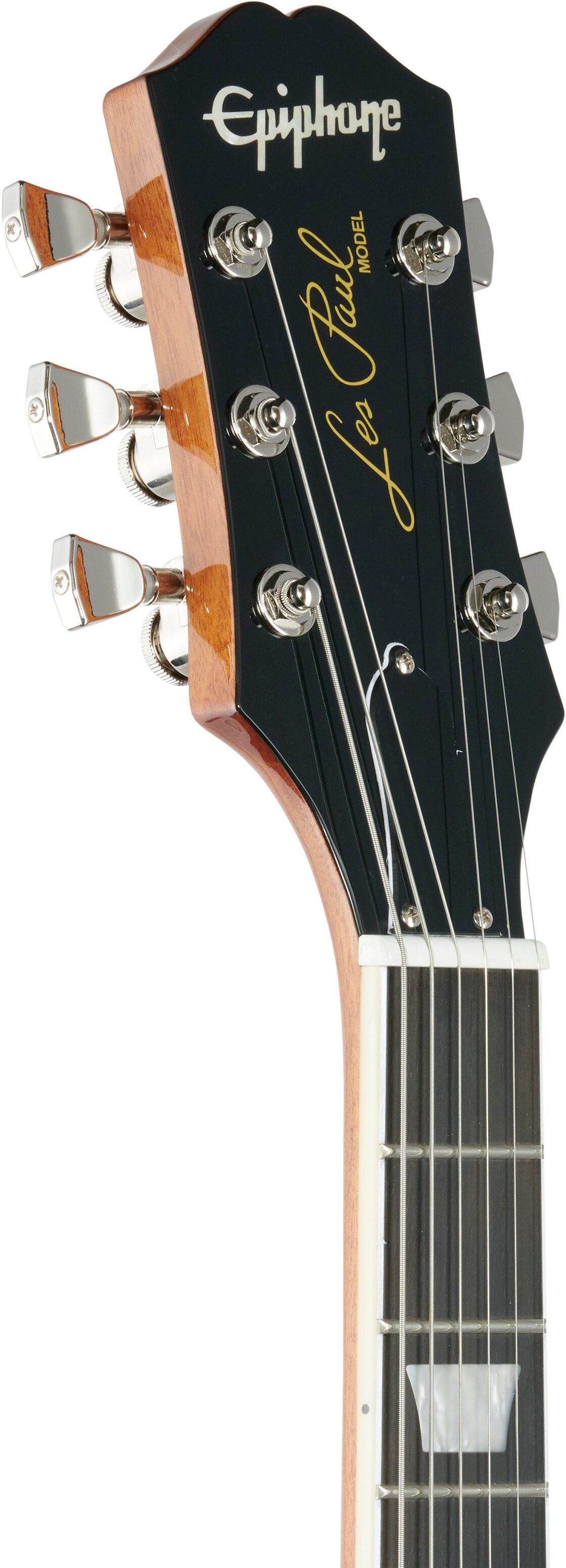 Epiphone Les Paul Modern Electric Guitar, Sparkling Burgundy, Headstock Left Front