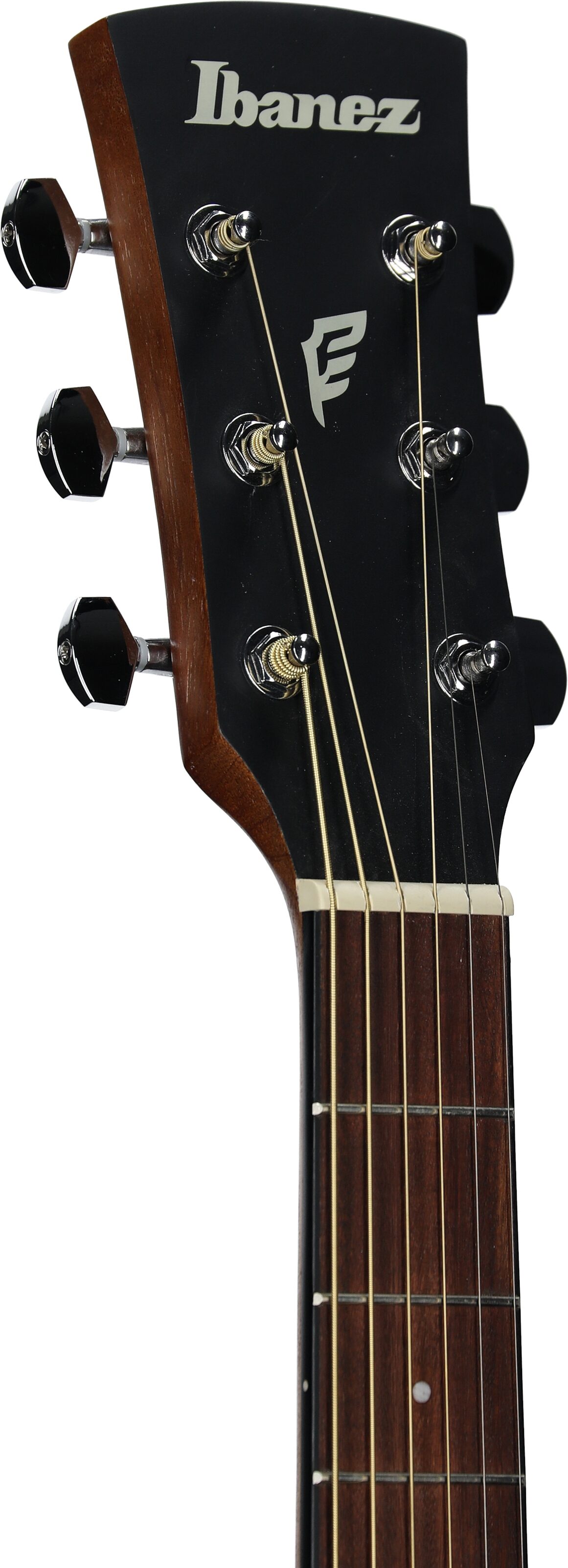 Ibanez PF50CE Acoustic-Electric Guitar, Open Pore Blue Sunburst, Headstock Left Front