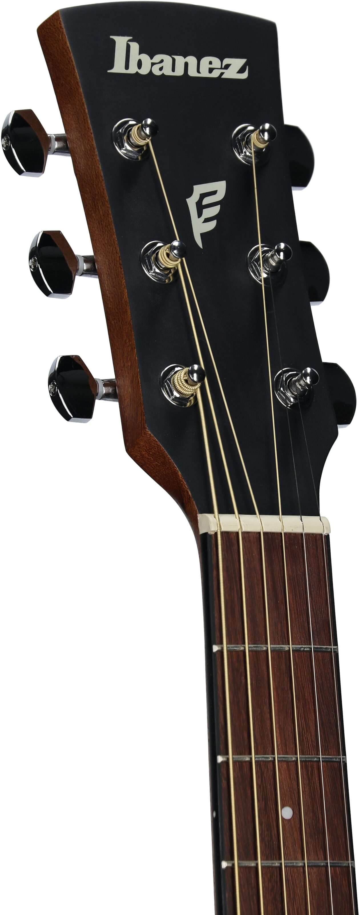 Ibanez PC50 Acoustic Guitar, Open Pore Brown Sunburst, Headstock Left Front