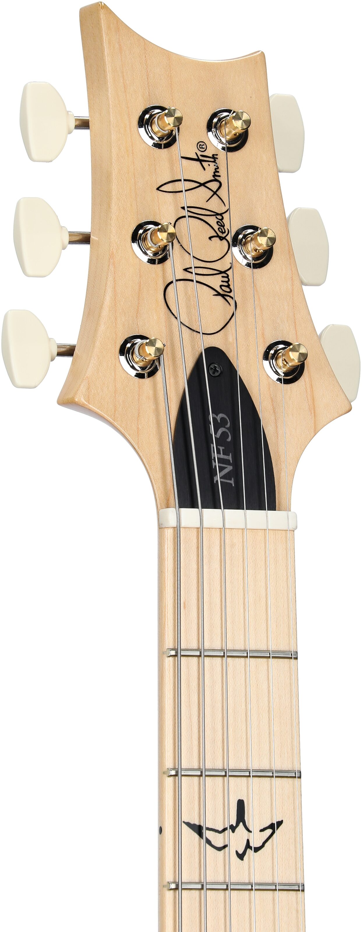 PRS Paul Reed Smith NF 53 Electric Guitar (with Gig Bag), Orange Tabby, Headstock Left Front