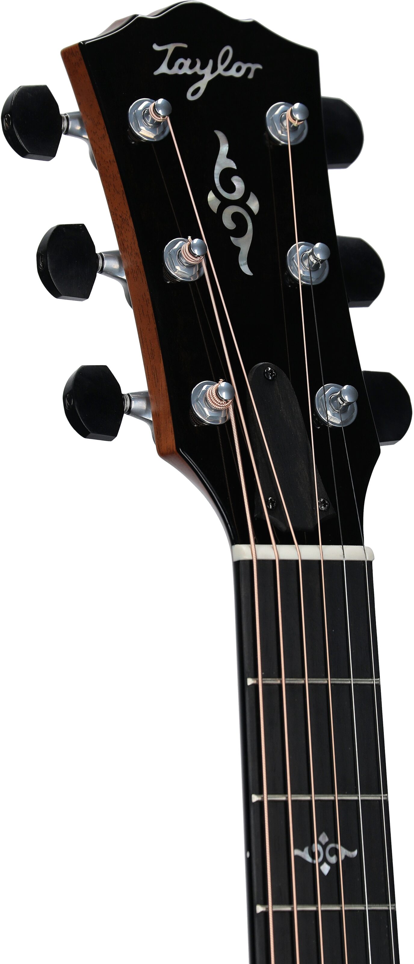 Taylor Gold Label 814e Koa Acoustic-Electric Guitar (with Case), Golden Brown Sunburst, Headstock Left Front