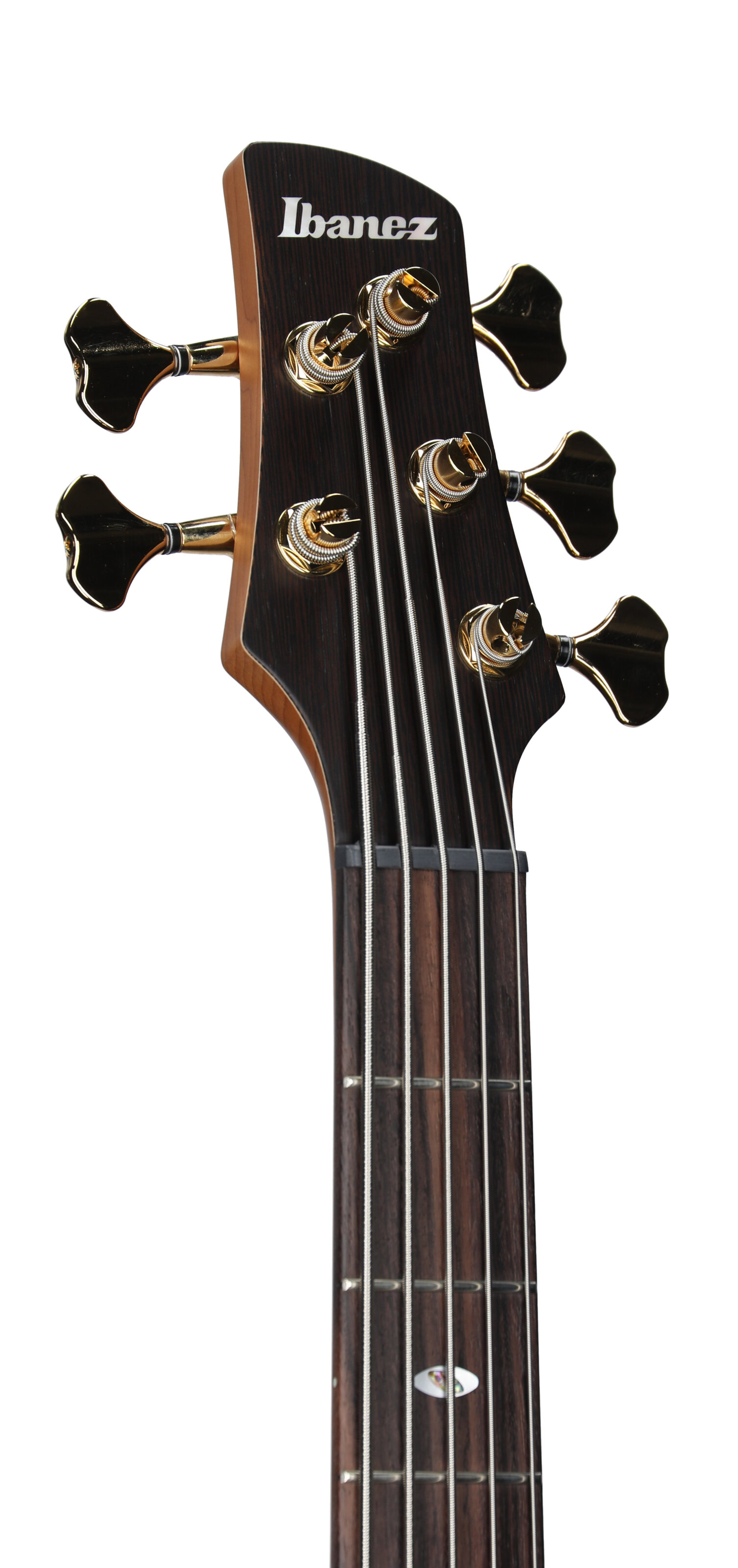 Ibanez SR3505 Prestige Electric Bass, 5-String (with Case), Black, Headstock Left Front
