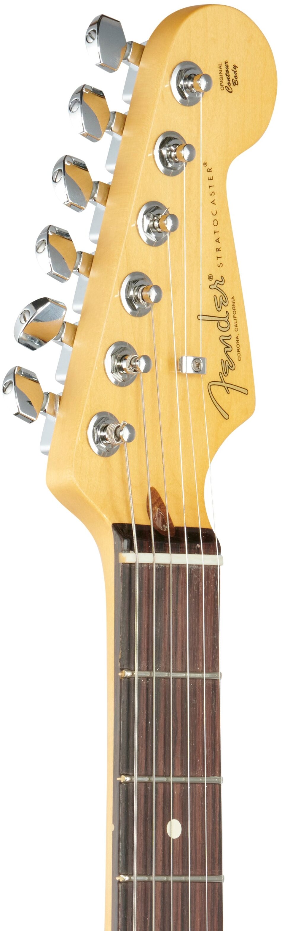 Fender American Professional II Stratocaster Electric Guitar, Rosewood Fingerboard (with Case), Olympic White, Headstock Left Front