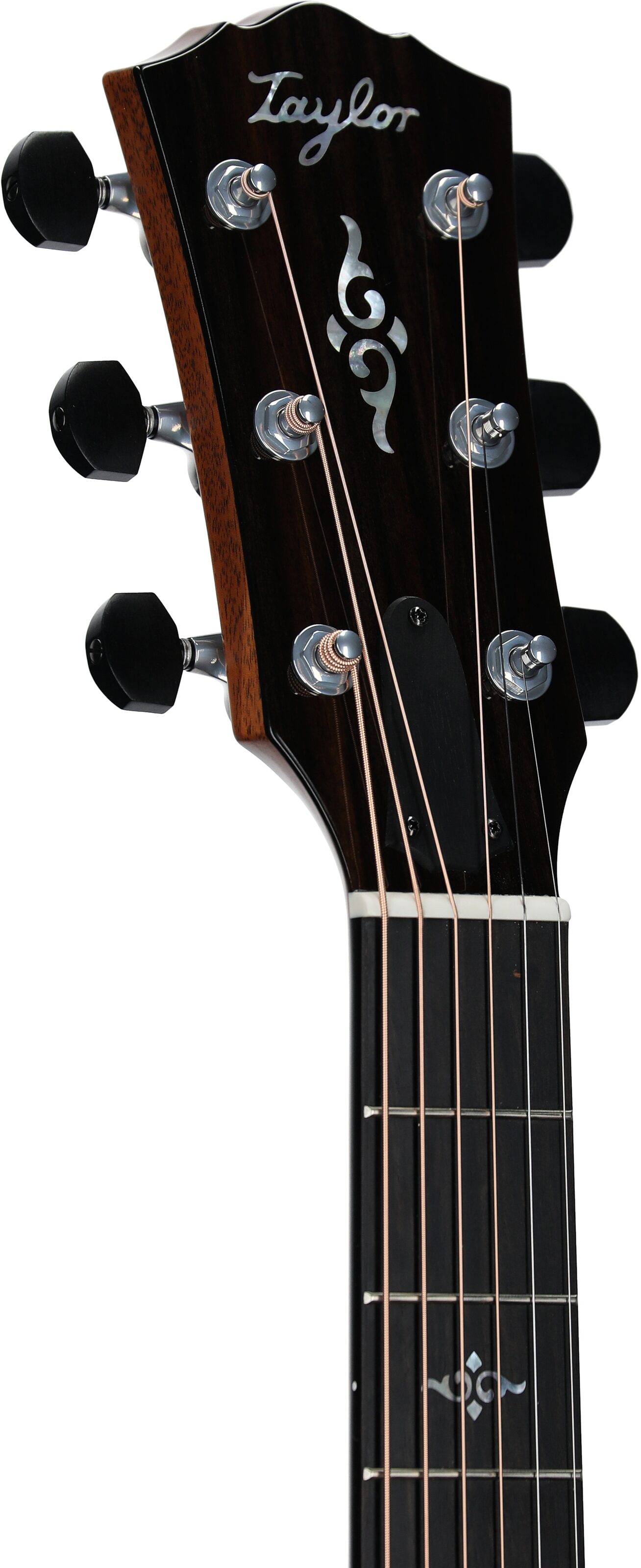 Taylor Gold Label 814e Koa Acoustic-Electric Guitar (with Case), Natural, Headstock Left Front