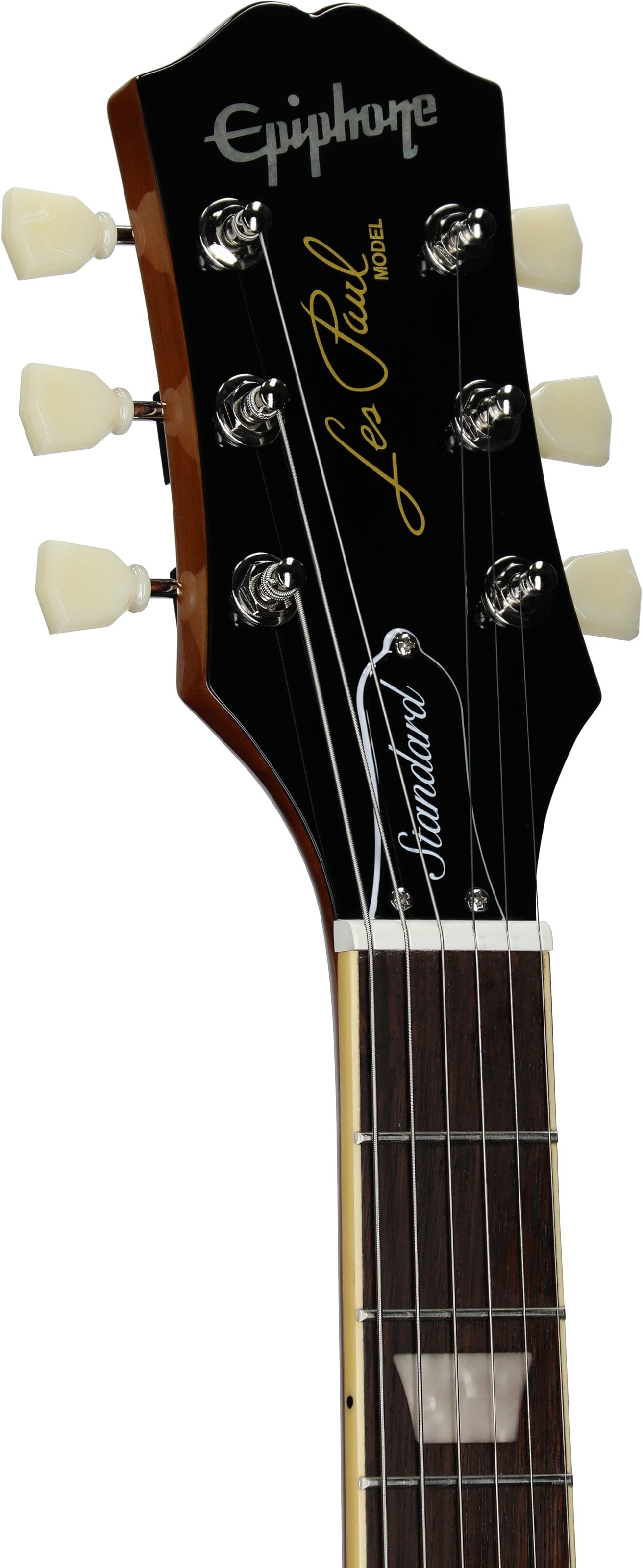 Epiphone Inspired by Gibson Les Paul Standard '50s Electric Guitar (with Gig Bag), Inverness Green, Headstock Left Front