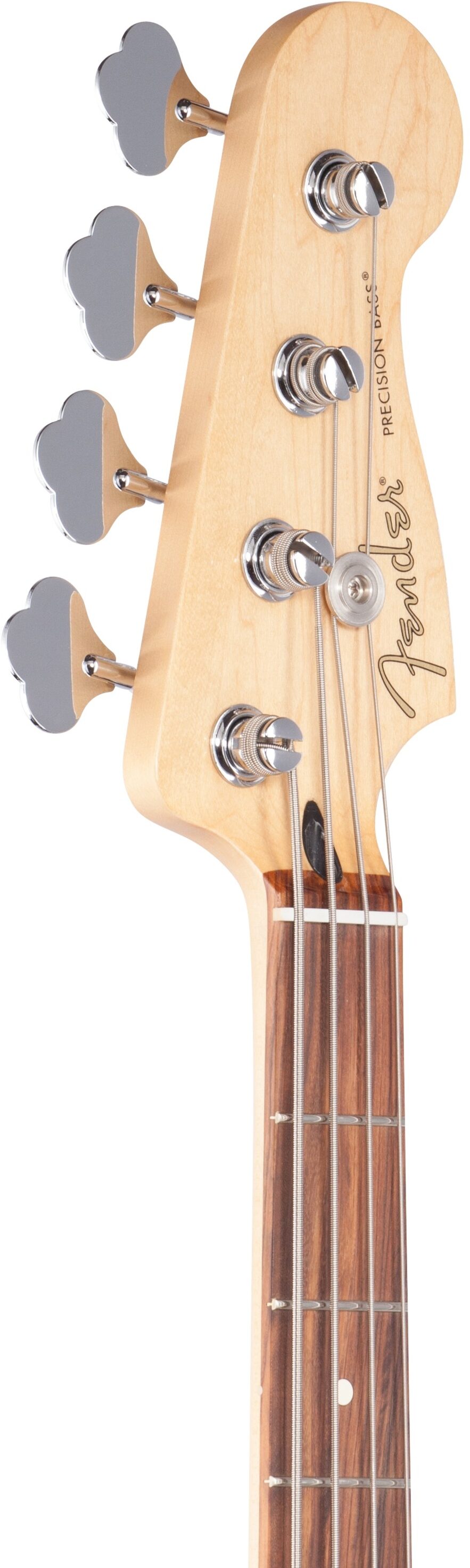 Fender Player Precision Electric Bass, with Pau Ferro Fingerboard, 3-Color Sunburst, Headstock Left Front