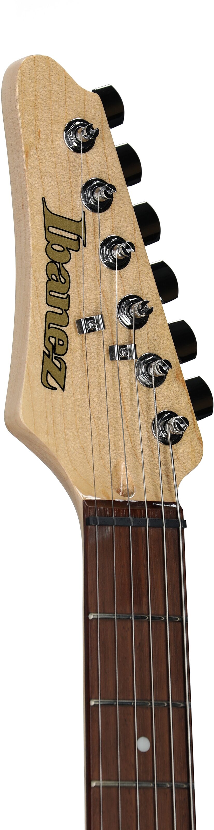 Ibanez AZ Essentials Electric Guitar, Left-Handed, Purist Blue, Headstock Left Front