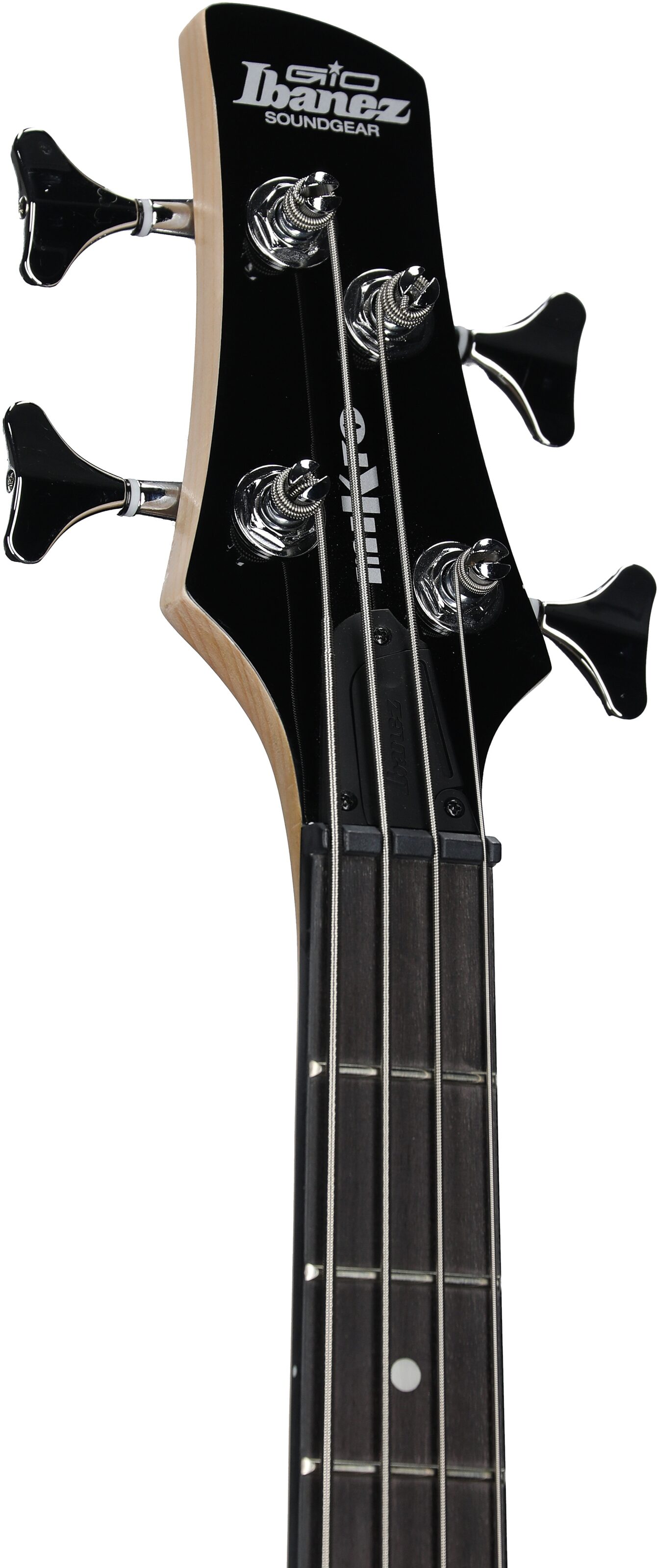 Ibanez GSRM20 Mikro Electric Bass, Metallic Purple, Headstock Left Front