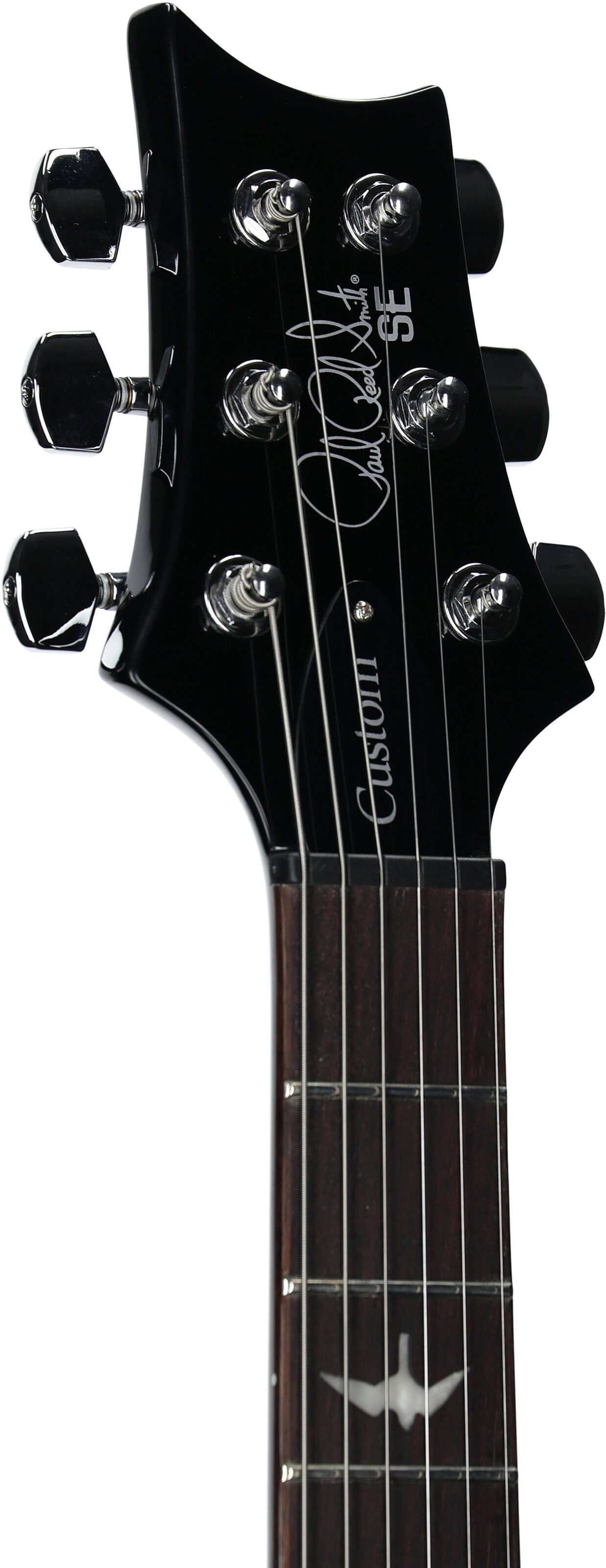 PRS Paul Reed Smith SE Custom 24 Electric Guitar (with Gig Bag), Exclusive Blue Matteo, Headstock Left Front