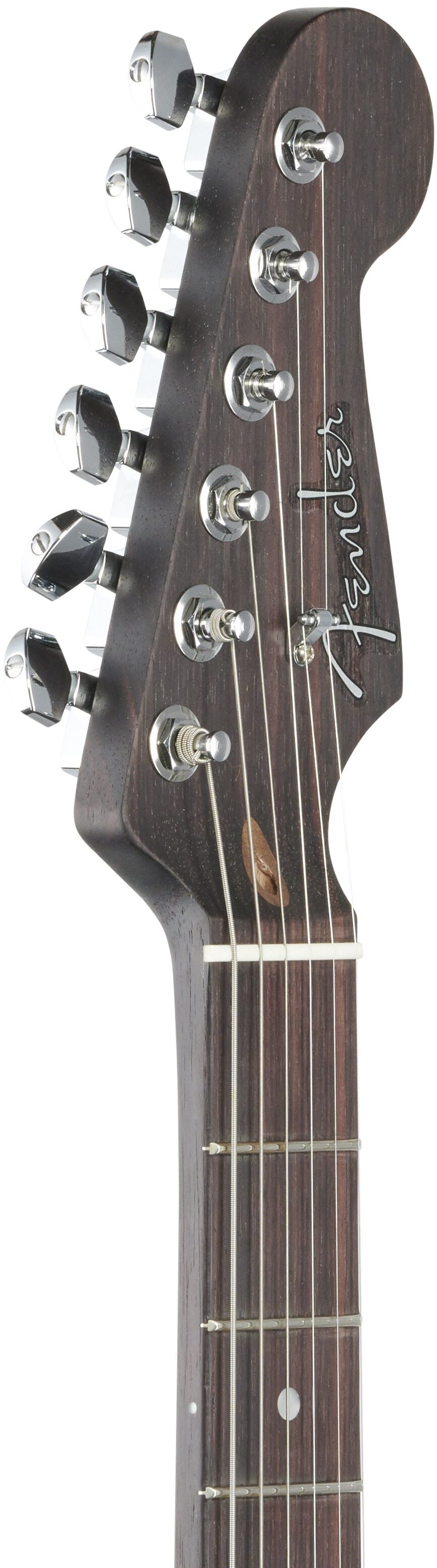 Fender Rarities Stratocaster Thinline HSS, Solid Rosewood Neck, Electric Guitar (with Case), Headstock Left Front