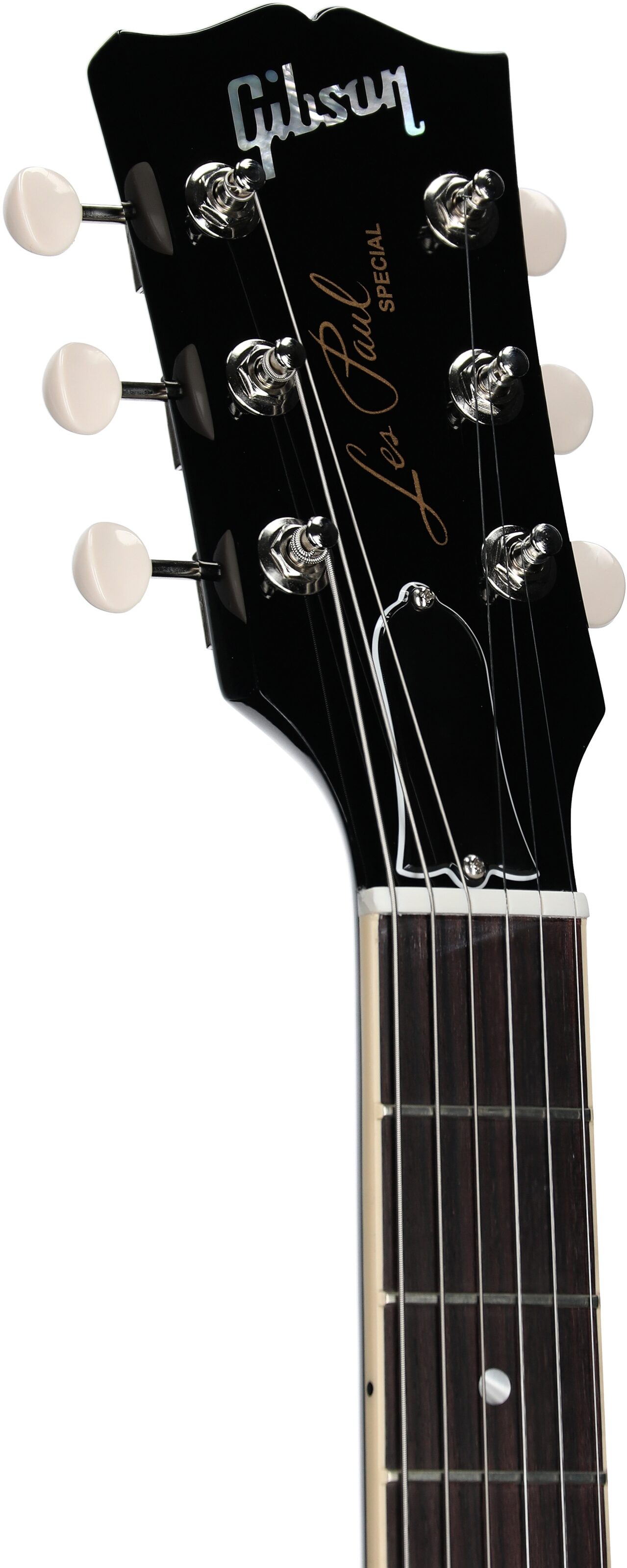 Gibson Les Paul Special Electric Guitar (with Case), Ebony, Headstock Left Front