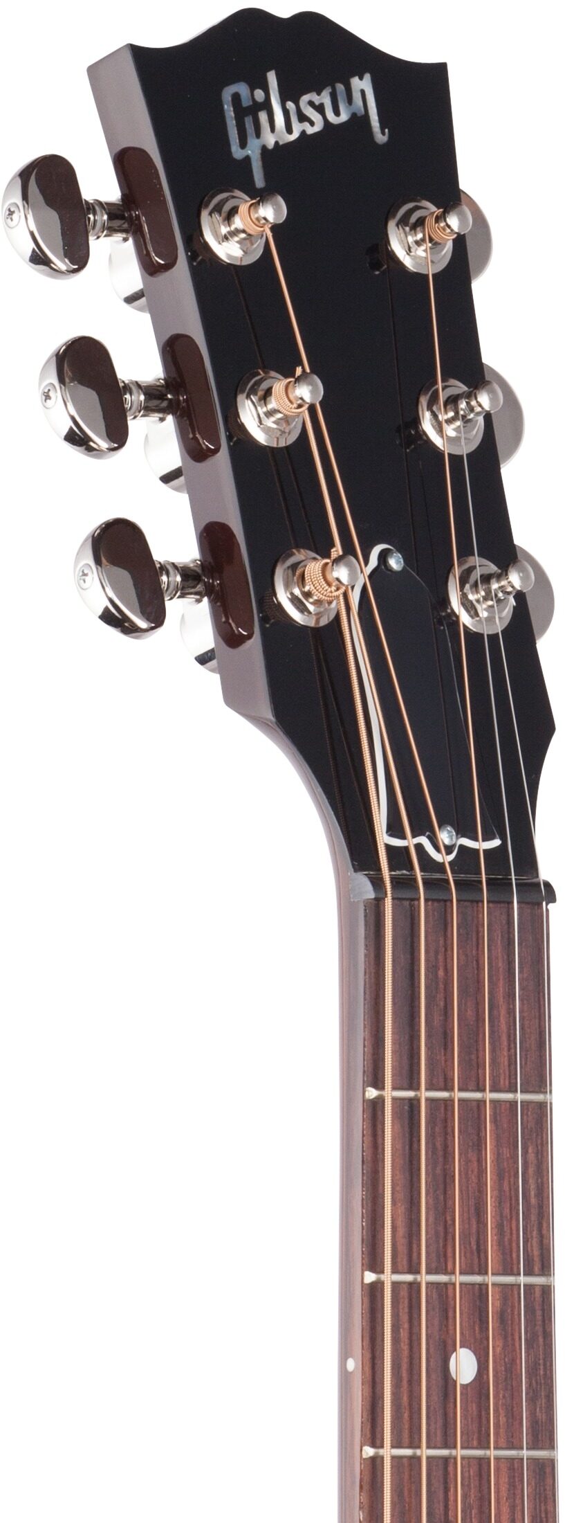 Gibson J-45 Cutaway Acoustic-Electric Guitar (with Case), Headstock Left Front