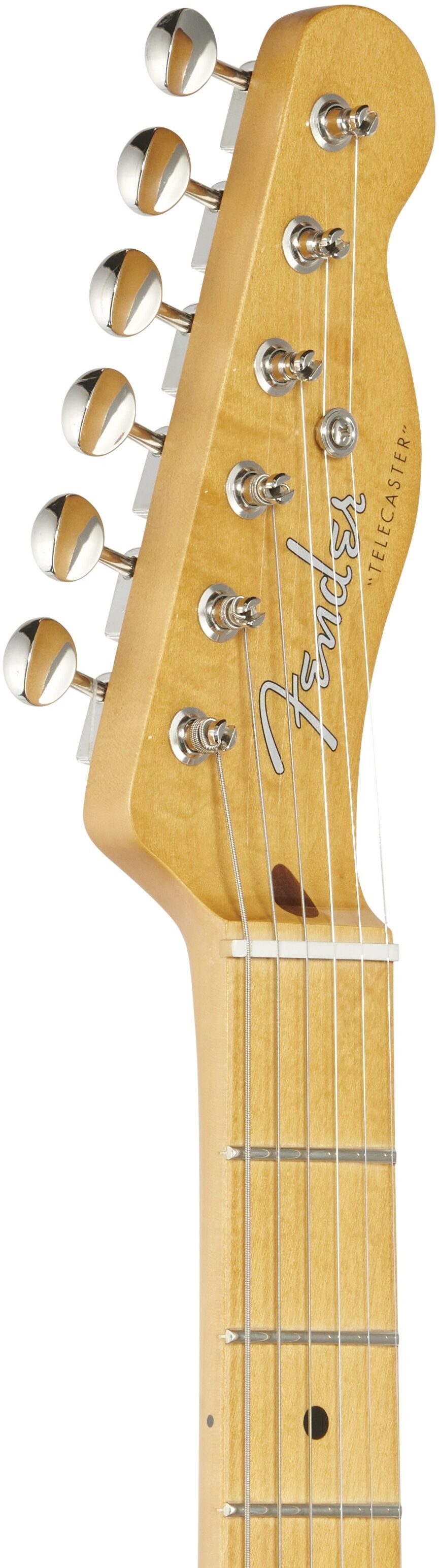 Fender Vintera '50s Telecaster Modified Electric Guitar, Maple Fingerboard (with Gig Bag), Daphne Blue, Headstock Left Front