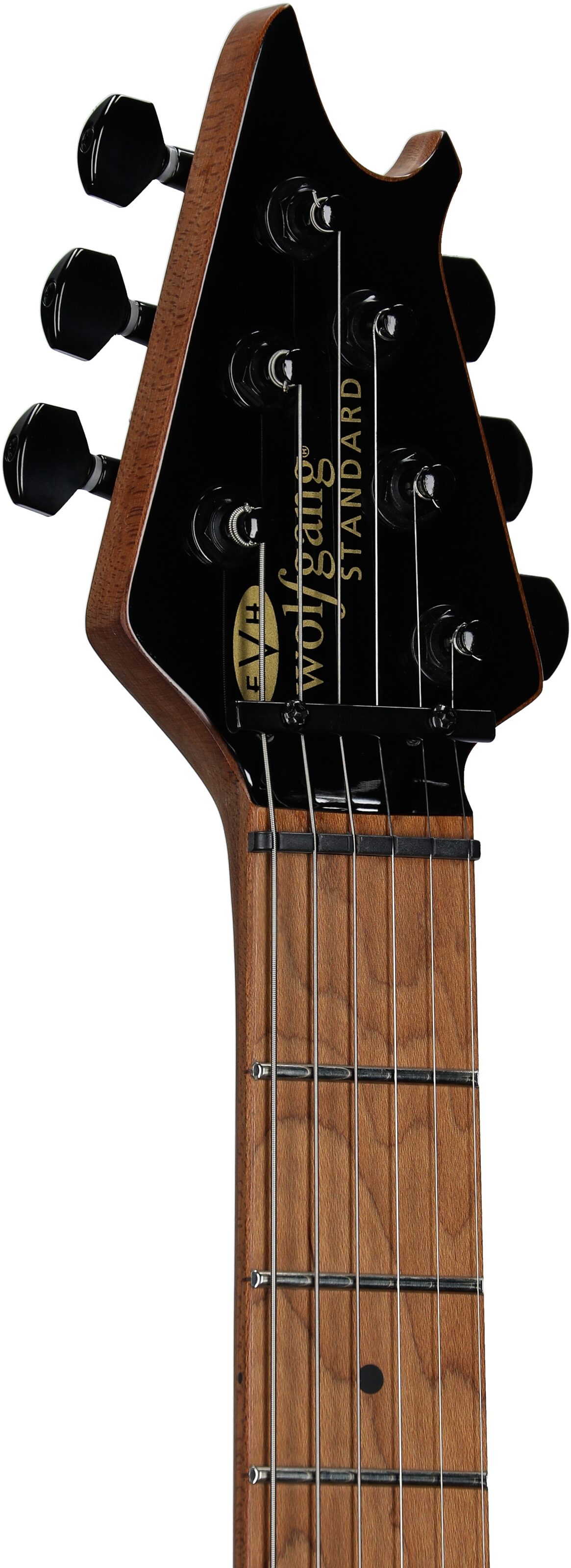 EVH Eddie Van Halen Wolfgang WG Standard T.O.M. Electric Guitar, Sea Foam Pearl Metallic, Headstock Left Front