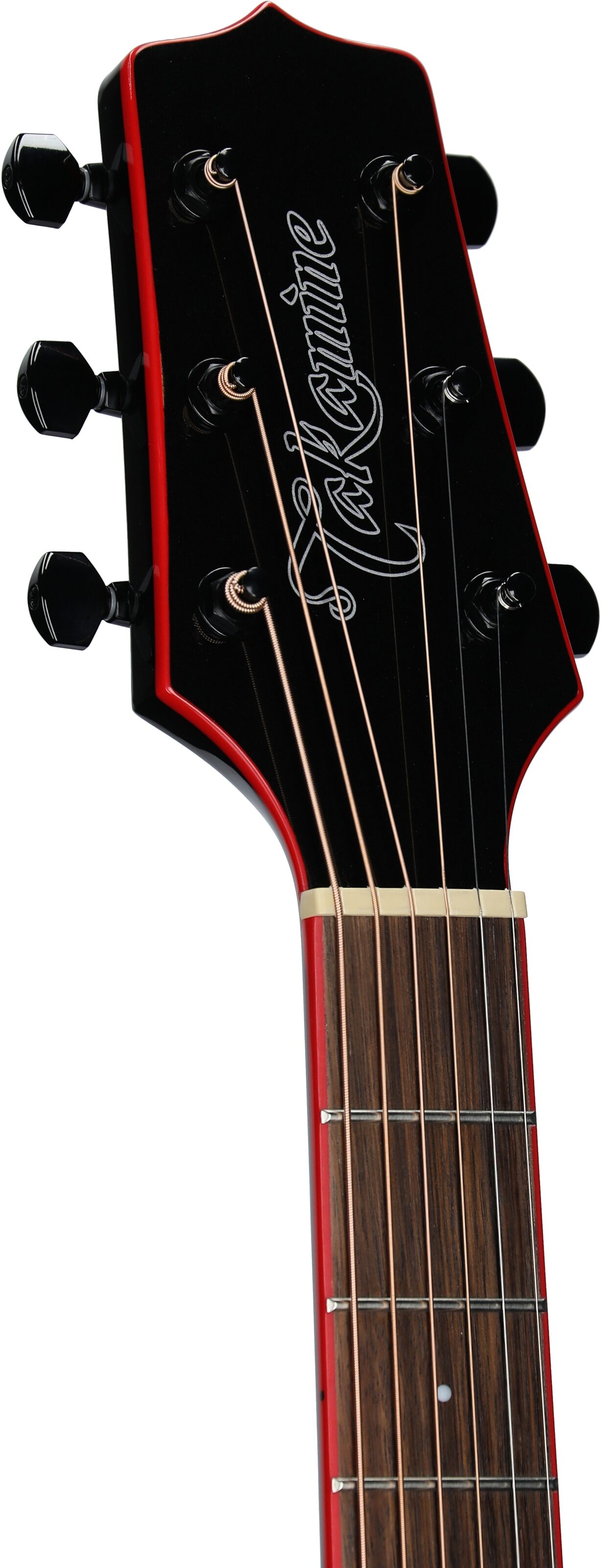 Takamine GF49CE FXC Acoustic-Electric Guitar, Cosmic Black, Headstock Left Front