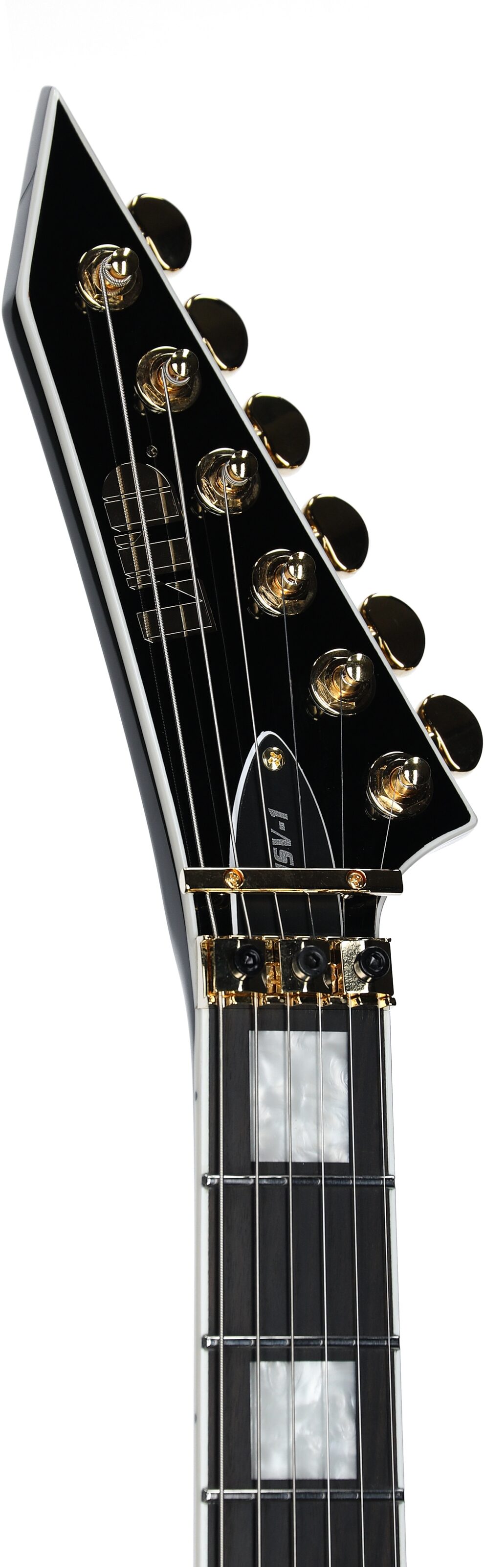 ESP LTD MSV-1 Mike Schleibaum Electric Guitar (with Case), Black, Open Box (Very Good), Headstock Left Front